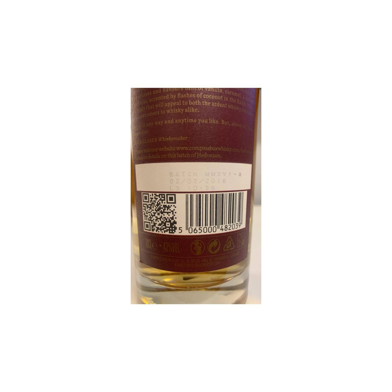 Compass Box Blended Grain Whisky 2
