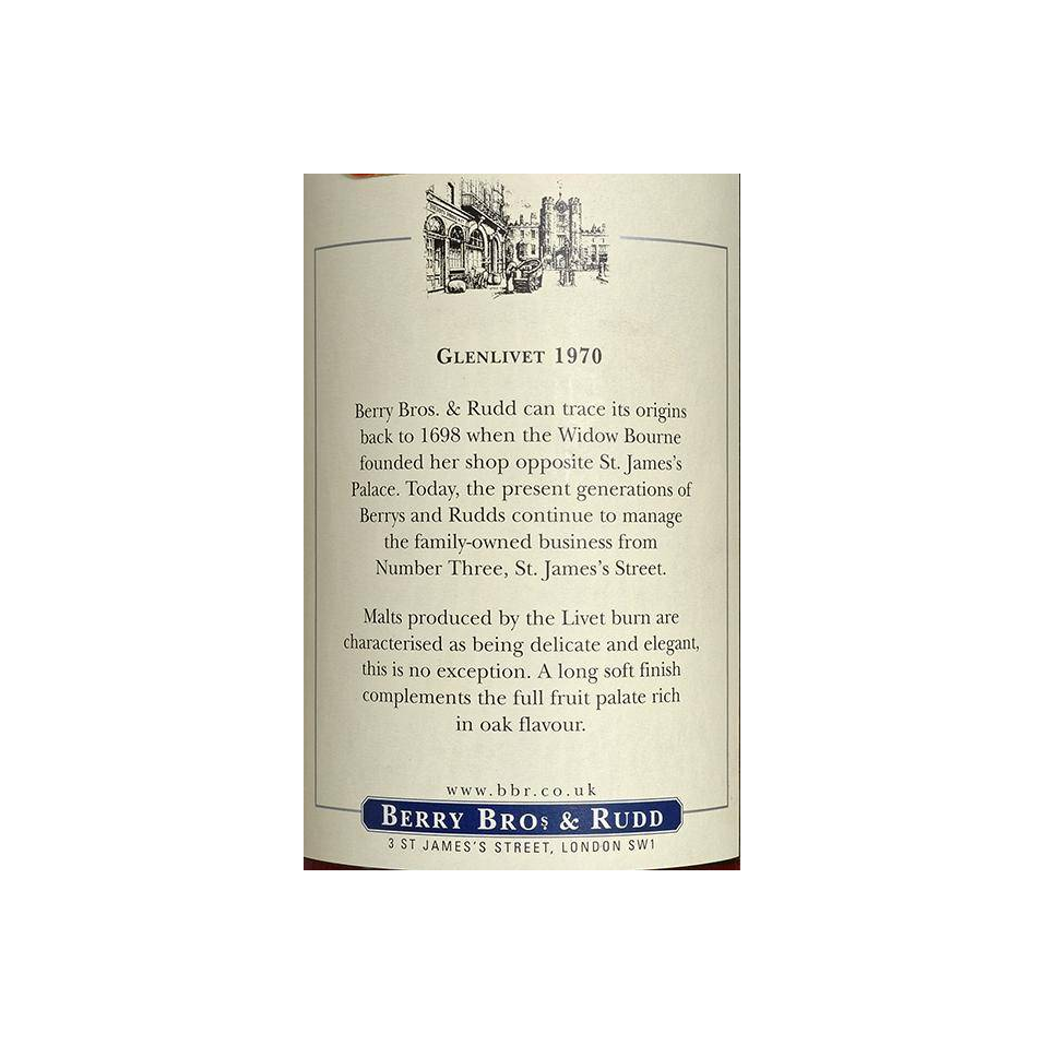 The Glenlivet 1970 29 Years Single Malt Whisky 3