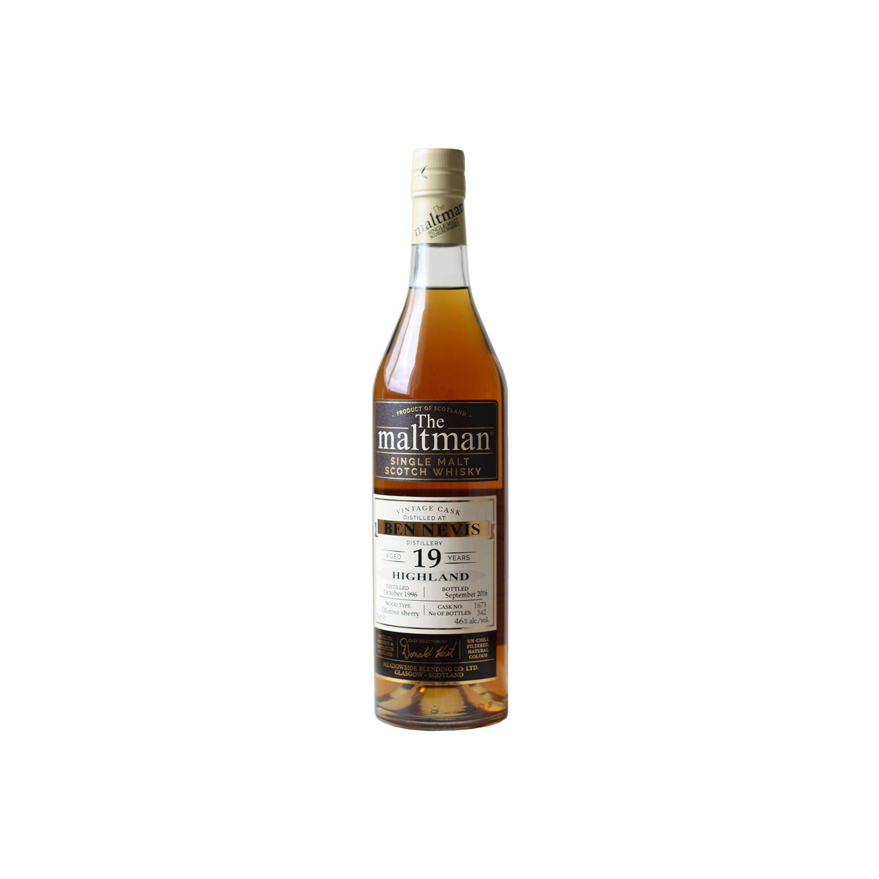 Ben Nevis 1996 19 Years Single Malt Whisky