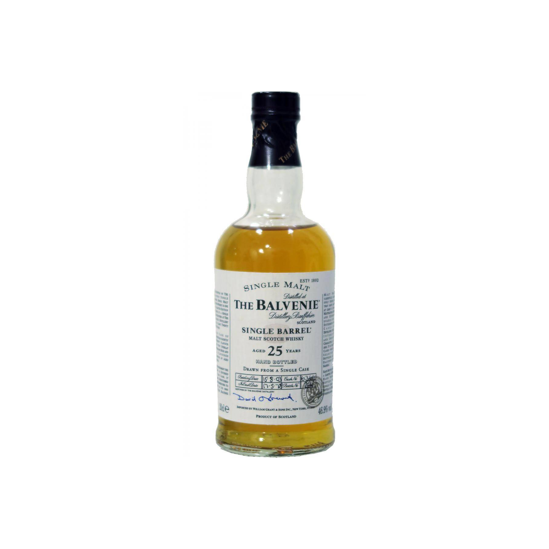 The Balvenie Single Cask 1978 25 Years Single Malt Whisky