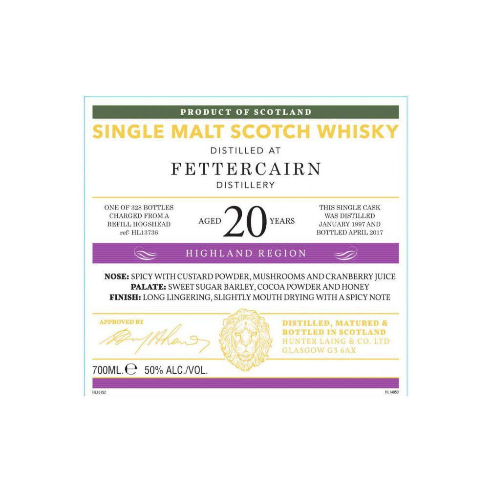 Fettercairn Old Malt Cask 1997 20 Years Single Malt Whisky
