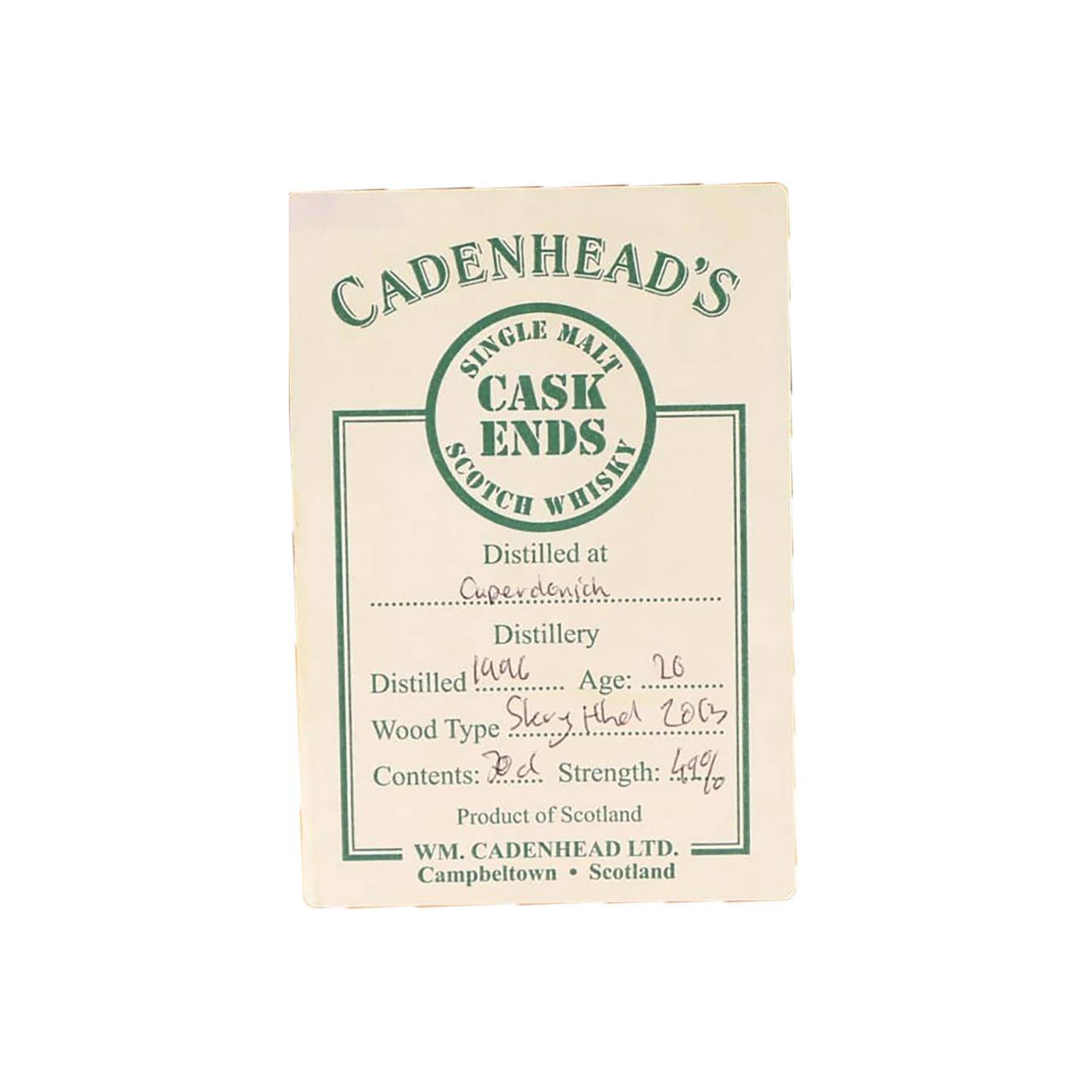 Caperdonich 1996 20 Years Single Malt Whisky 3