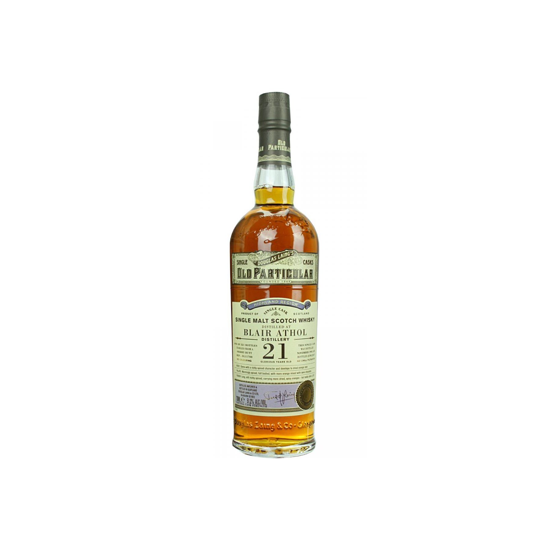 Blair Athol Old Particular 1995 21 Years Single Malt Whisky