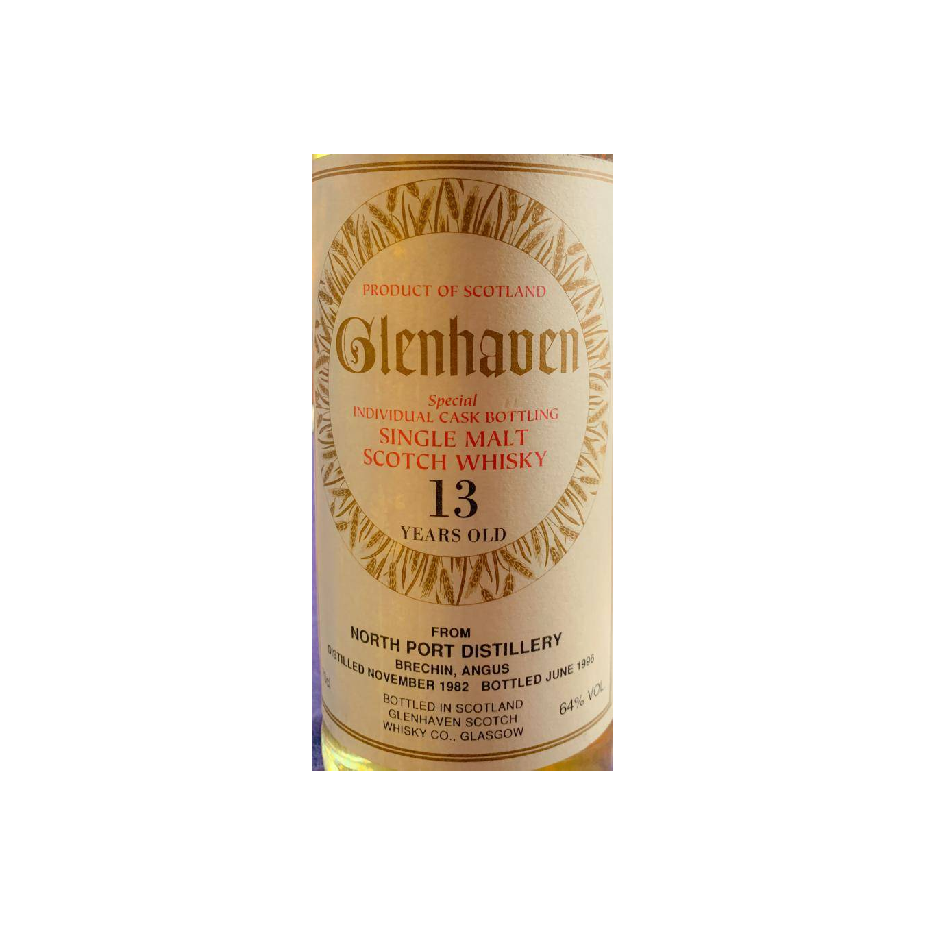 North Port Individual Cask Bottling 1982 13 Years Single Malt Whisky