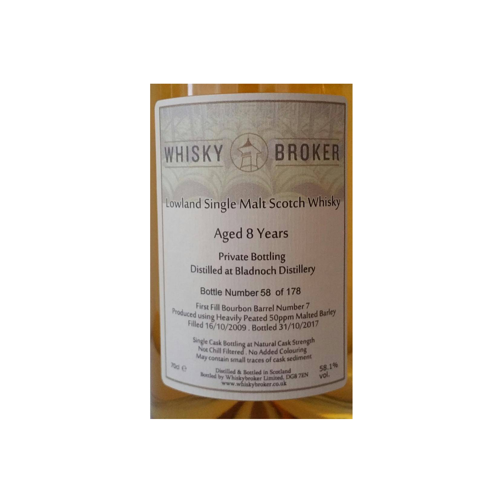 Bladnoch 2009 8 Years Single Malt Whisky 2