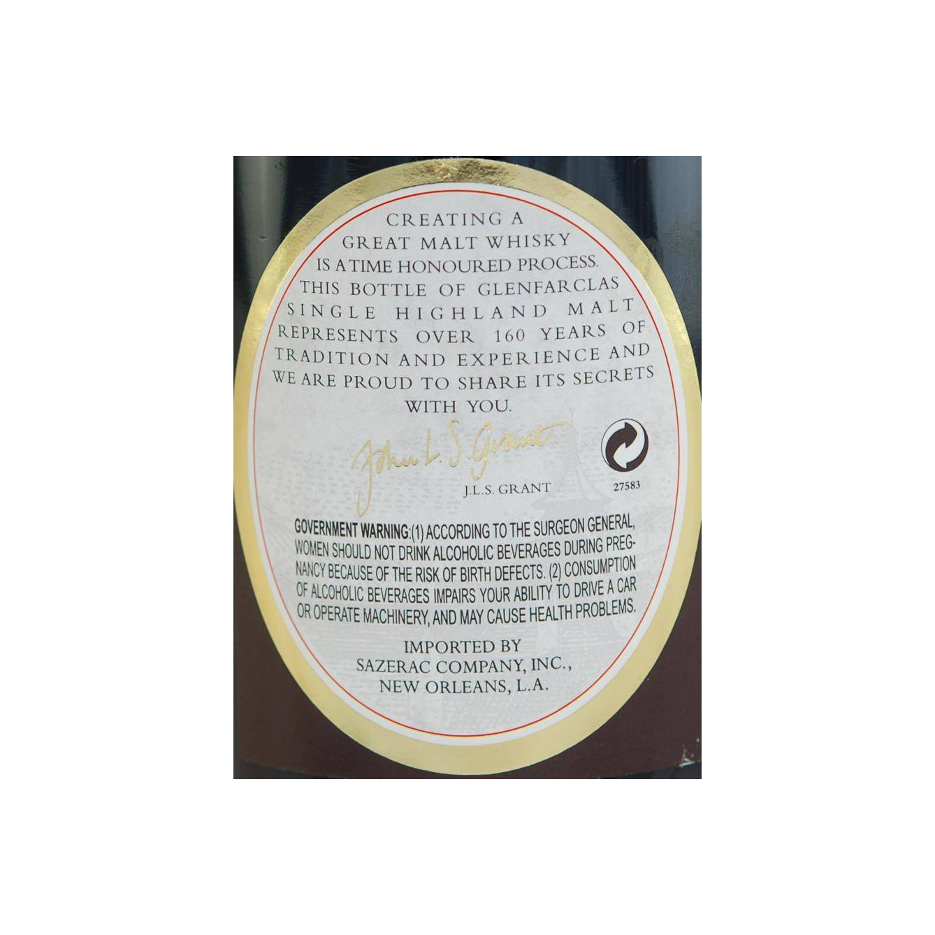 Glenfarclas 1968 35 Years Single Malt Whisky 3
