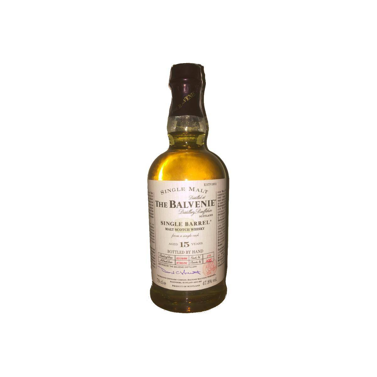 The Balvenie Single Cask 1991 15 Years Single Malt Whisky