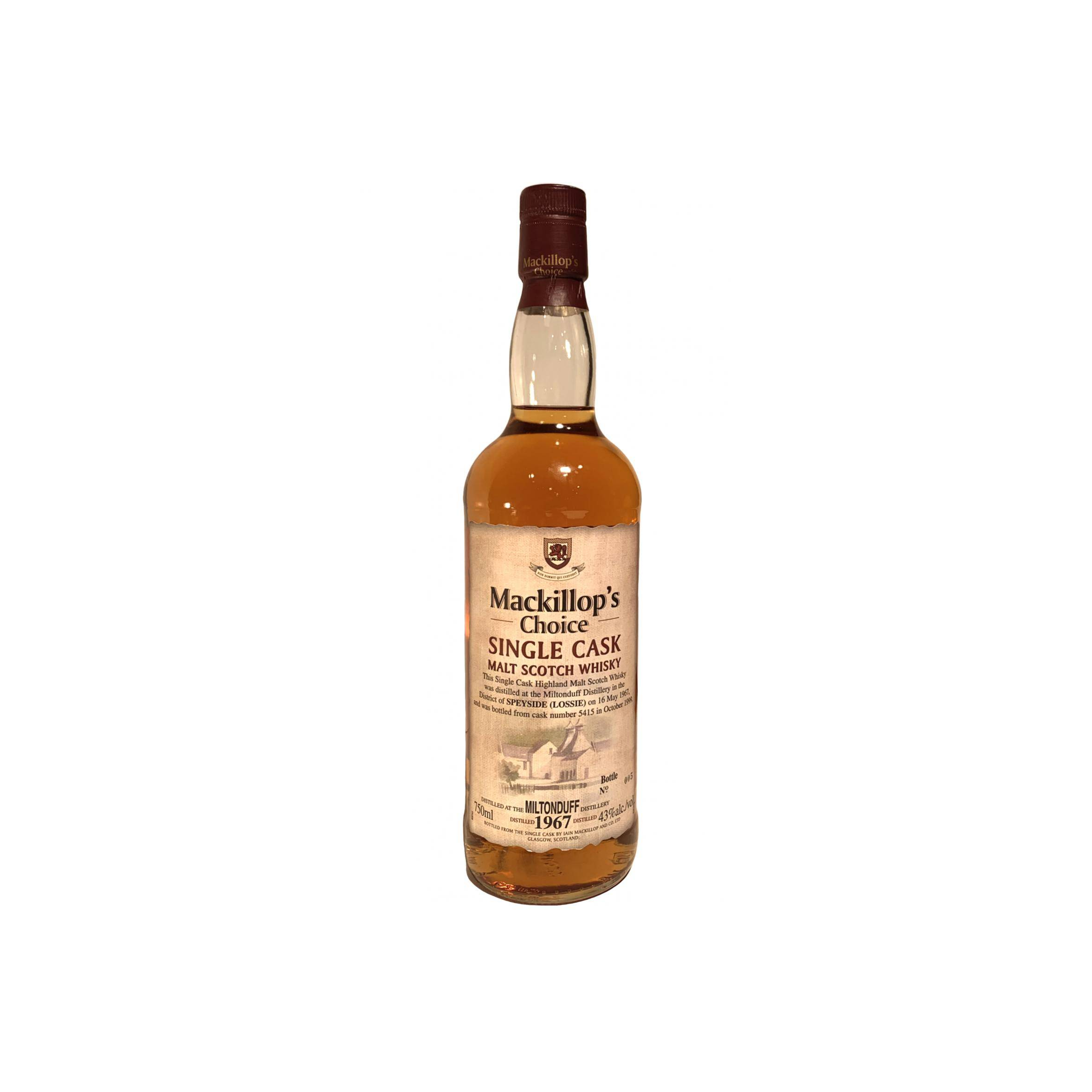 Miltonduff Single Cask 1967 32 Years Single Malt Whisky