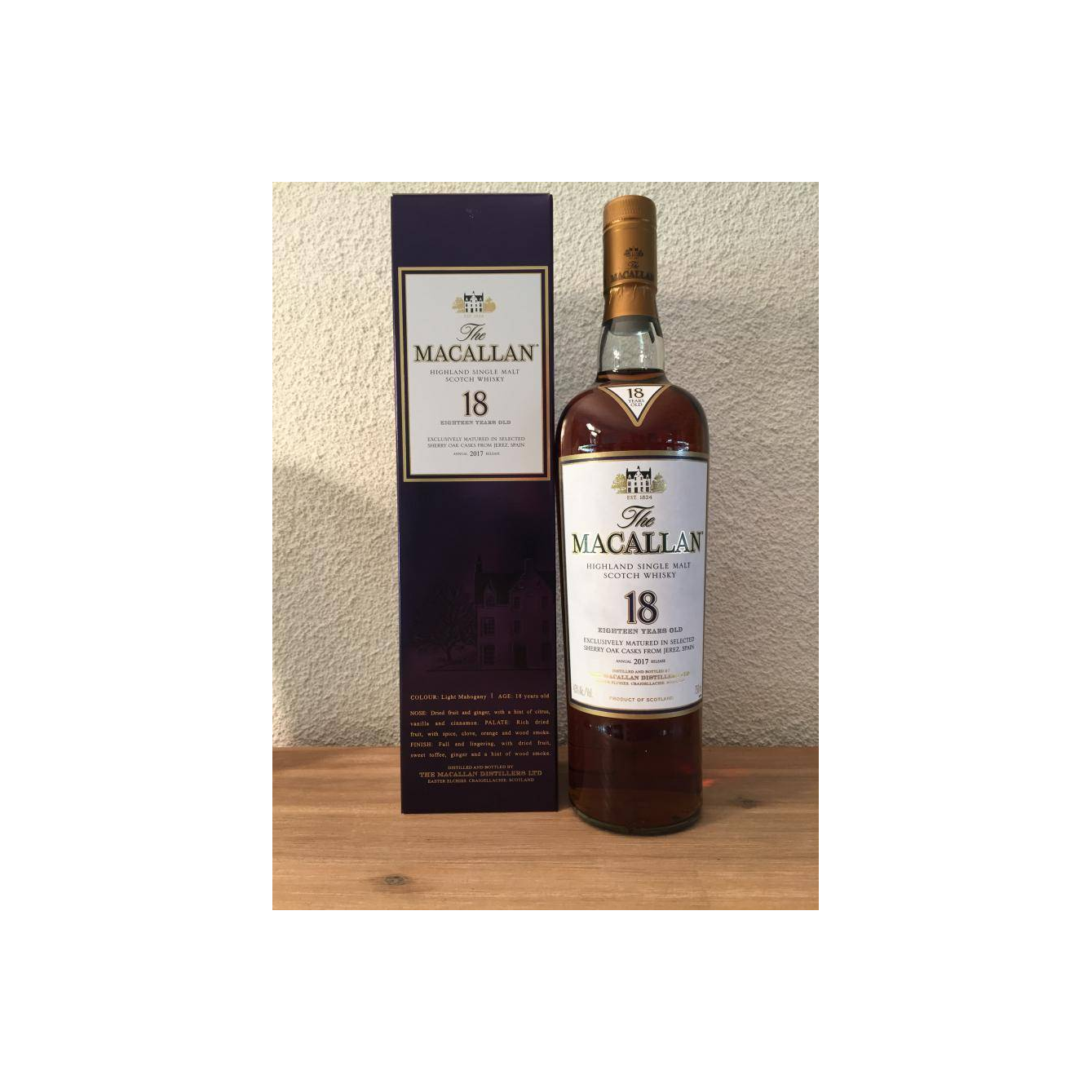 The Macallan Sherry Cask 18 Years Single Malt Whisky 2