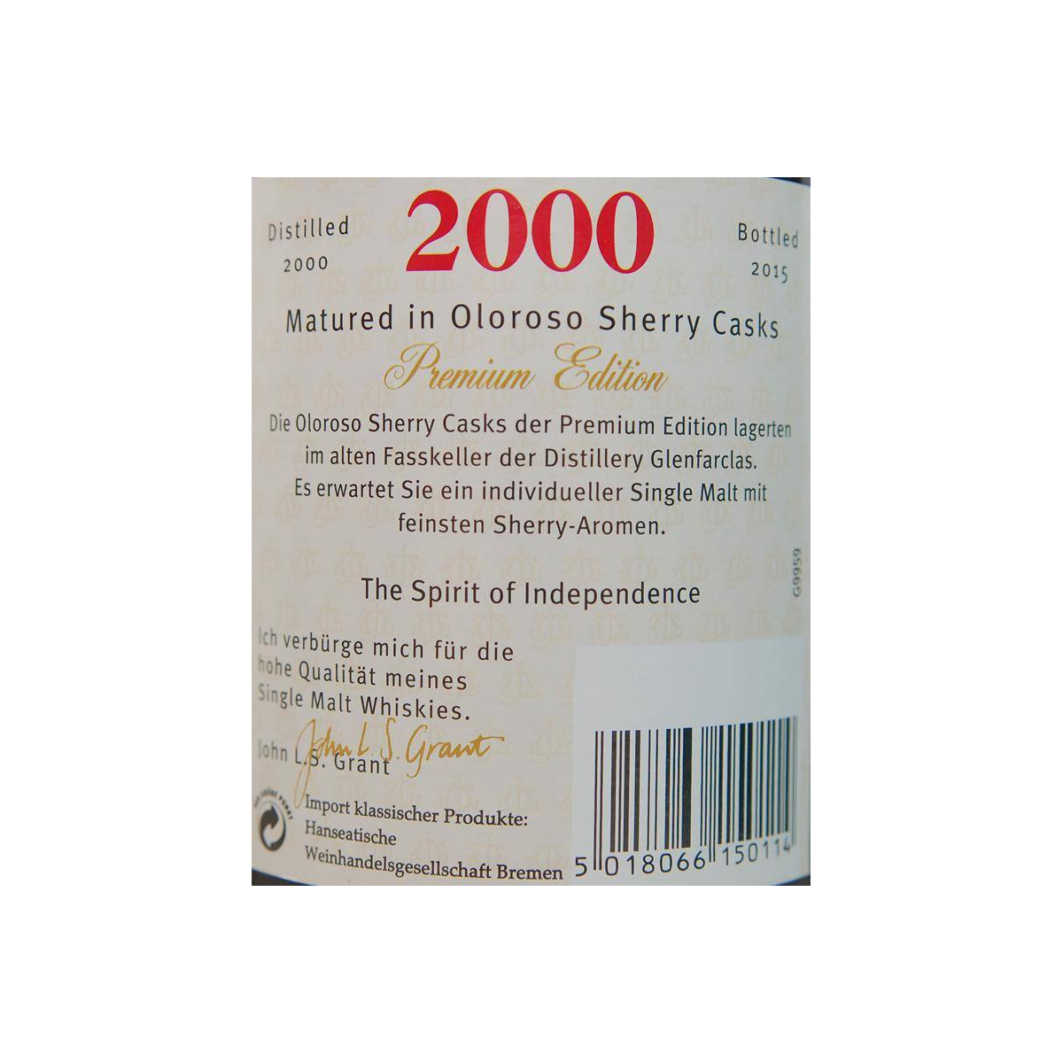 Glenfarclas 2000 15 Years Single Malt Whisky 3