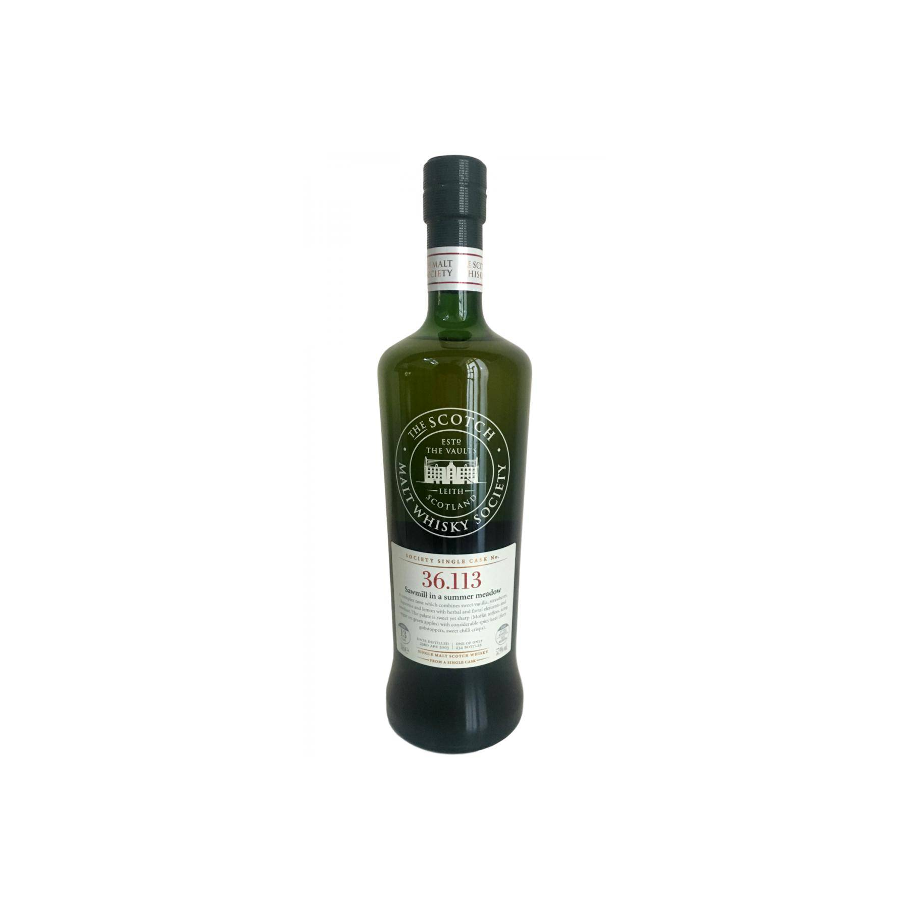 The Scotch Malt Whisky Society 2003 13 Years Single Malt Whisky