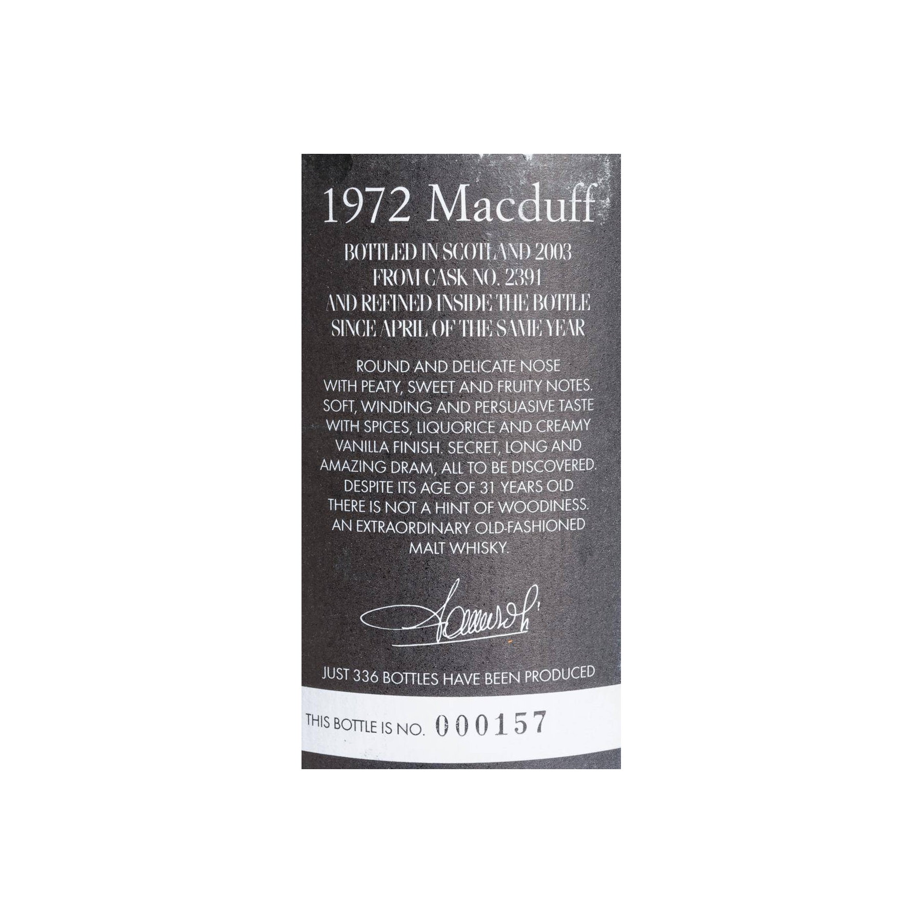 Macduff 1972 31 Years Single Malt Whisky 3