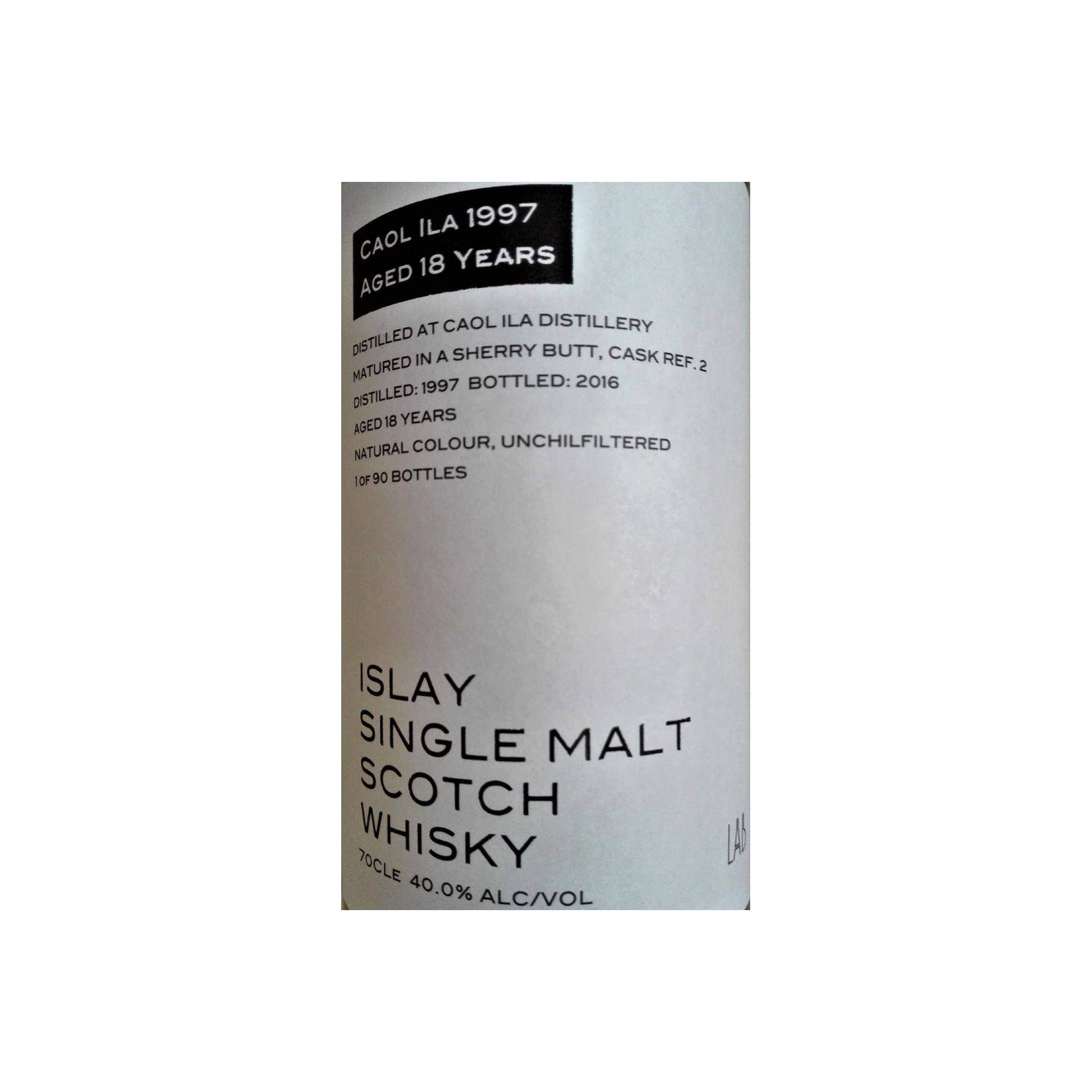 Caol Ila 1997 18 Years Single Malt Whisky 2