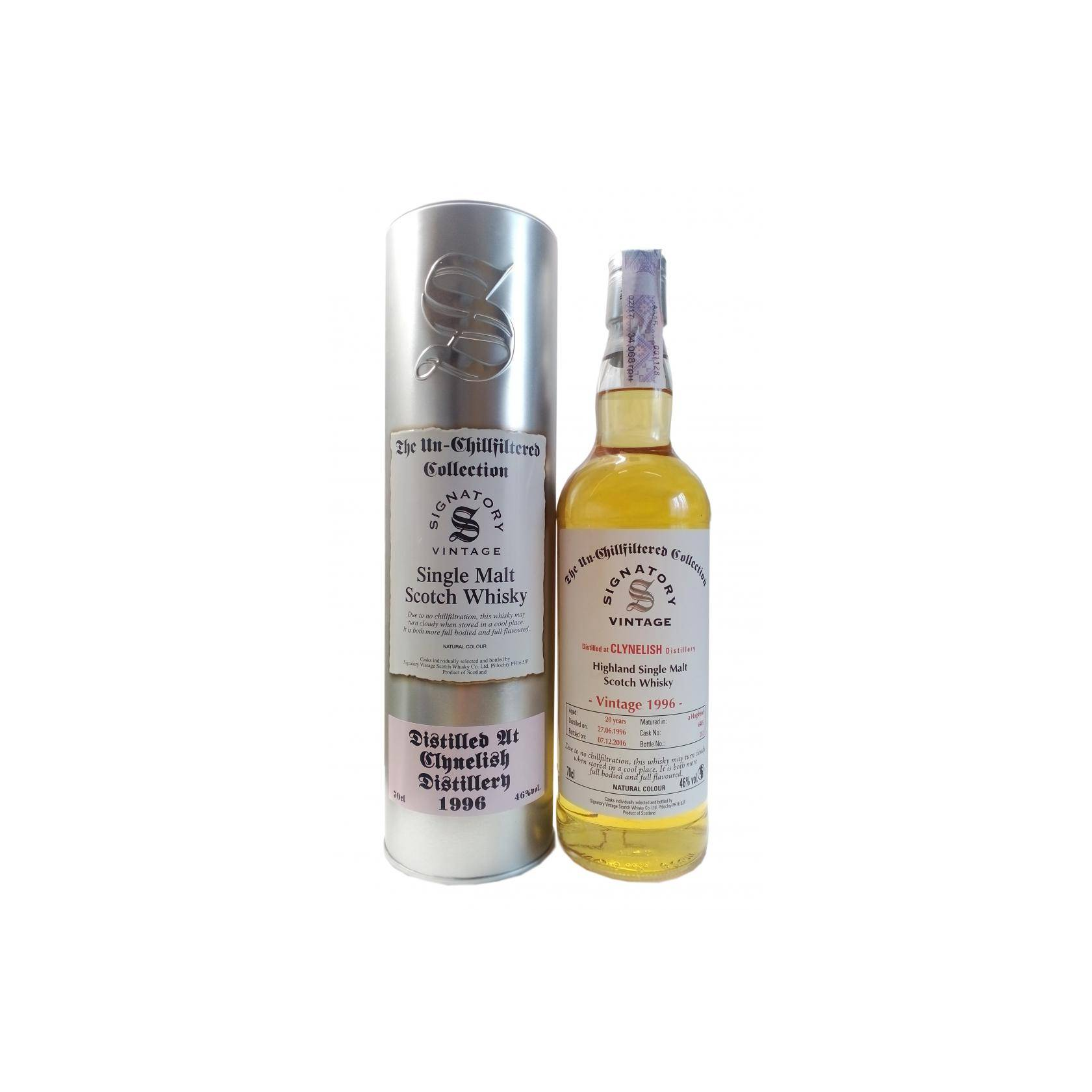 Clynelish The Un-Chillfiltered Collection 1996 20 Years Single Malt Whisky 2