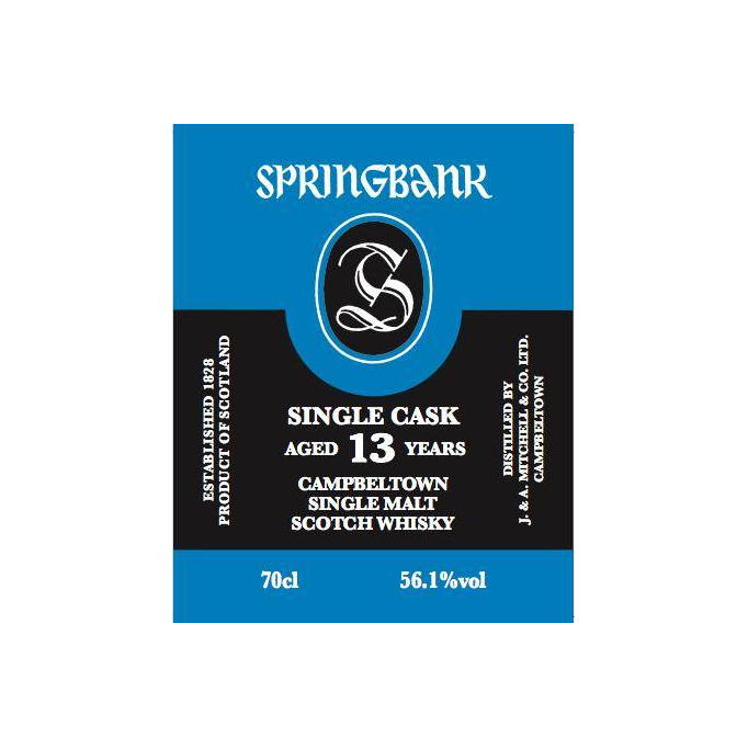 Springbank Single Cask 2003 13 Years Single Malt Whisky 2
