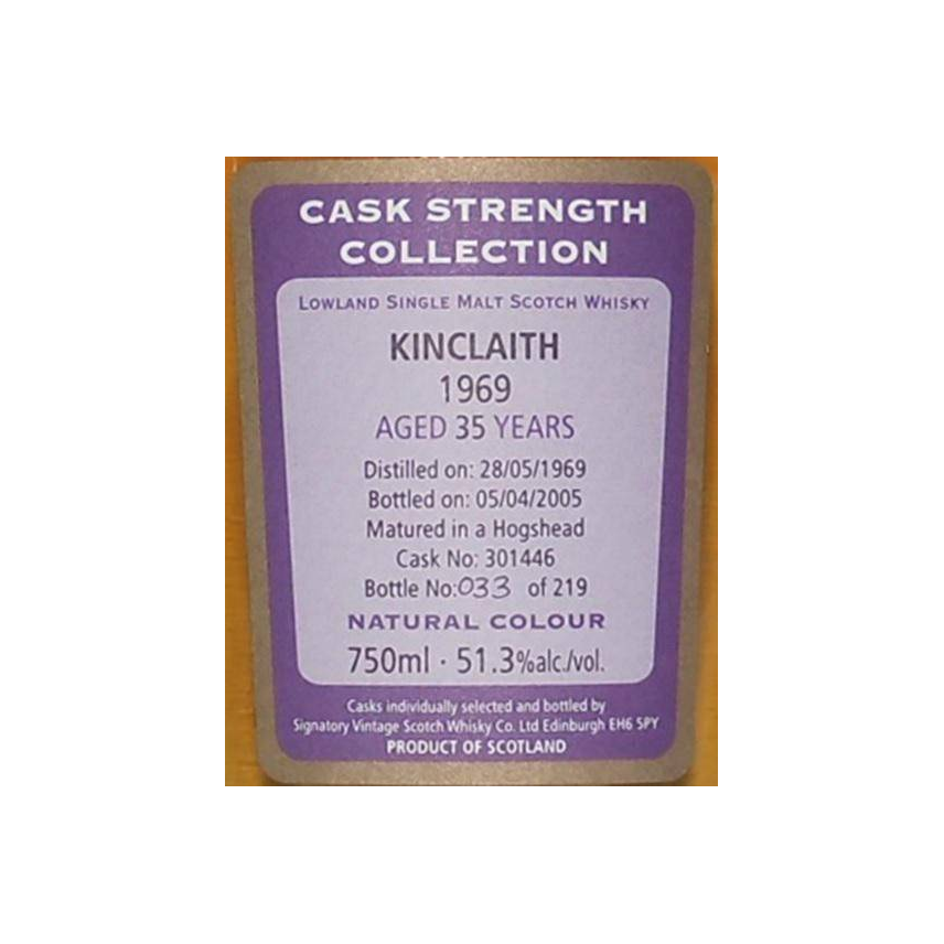 Kinclaith Cask Strength Collection 1969 35 Years Single Malt Whisky 2