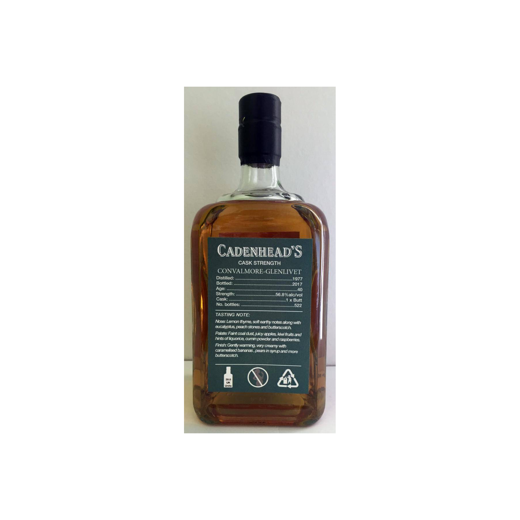 Convalmore 1977 40 Years Single Malt Whisky 2