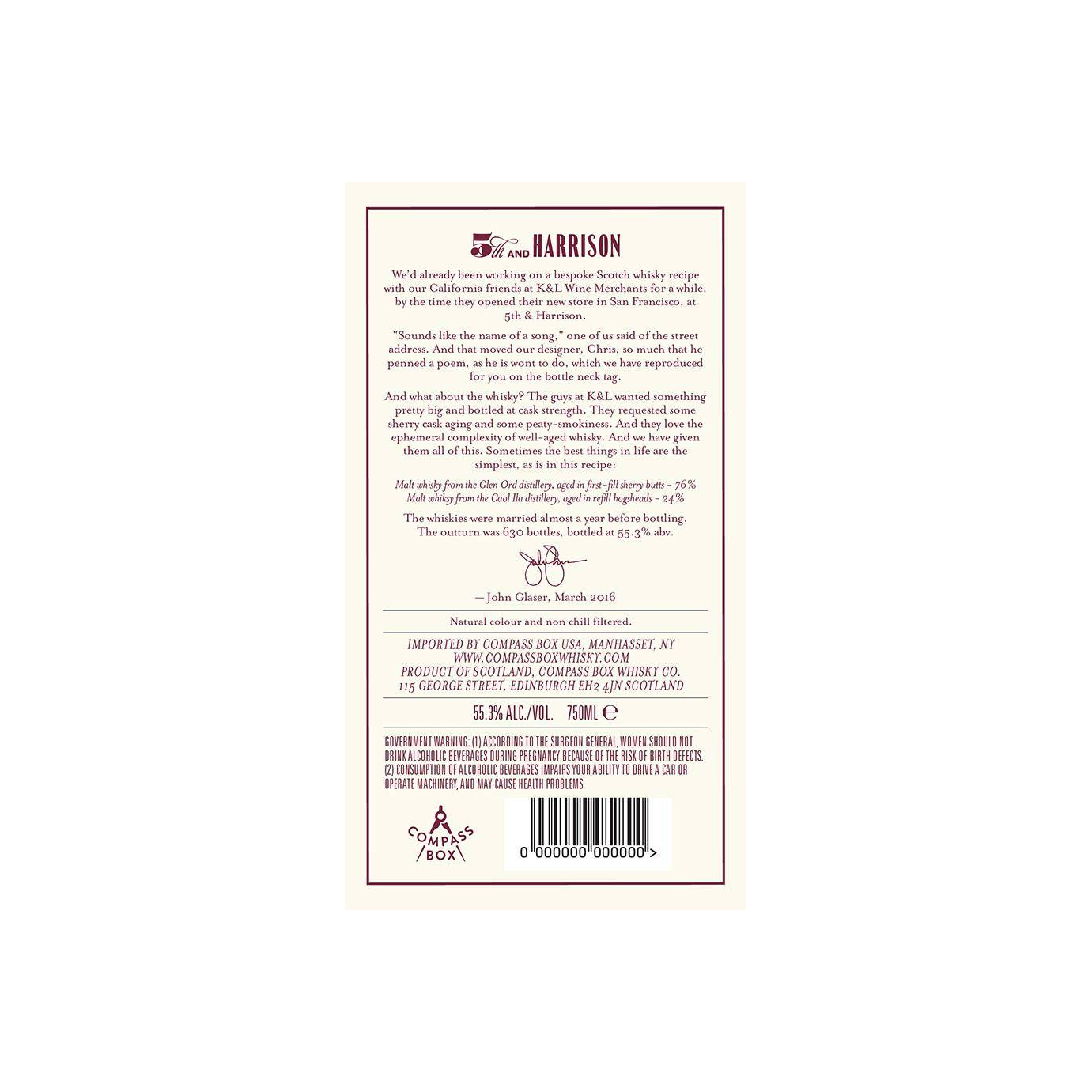 Compass Box Blended Malt Whisky 2