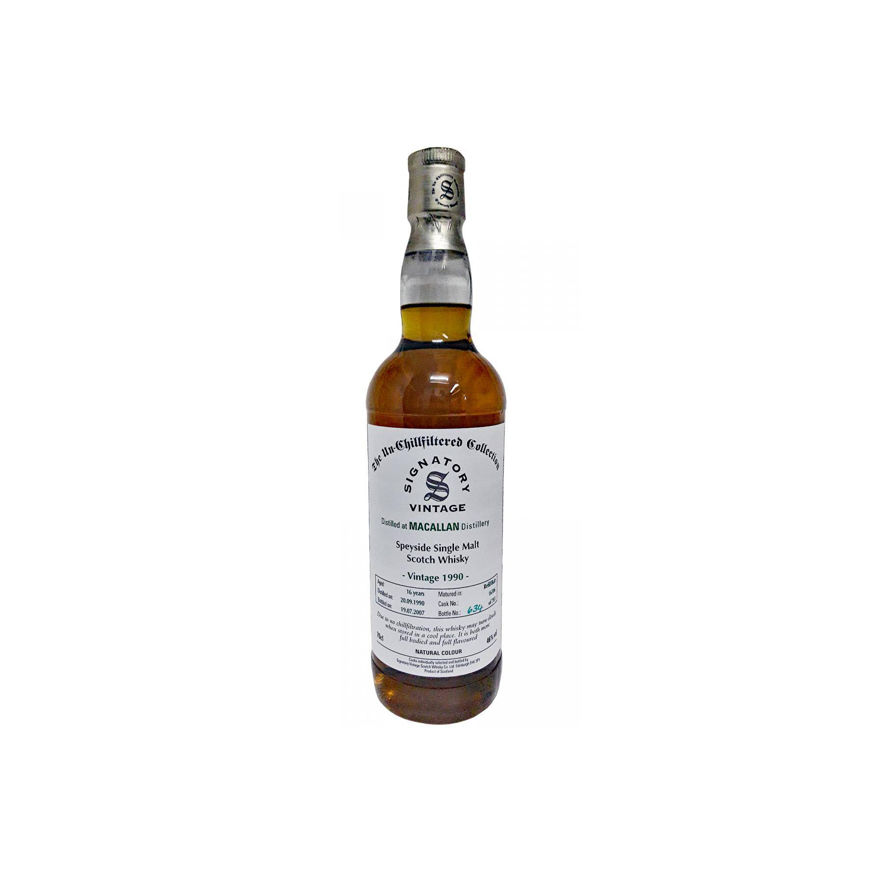 The Macallan The Un-Chillfiltered Collection 1990 16 Years Single Malt Whisky