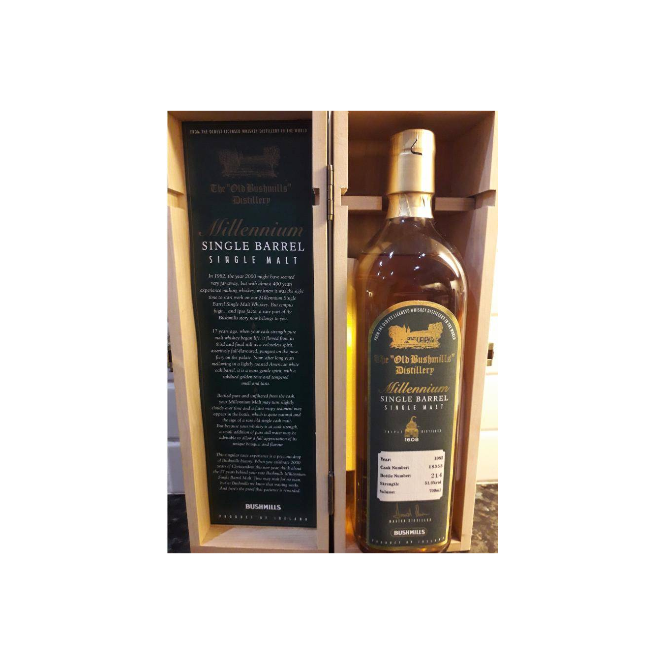 Bushmills 1982 Single Malt Whisky