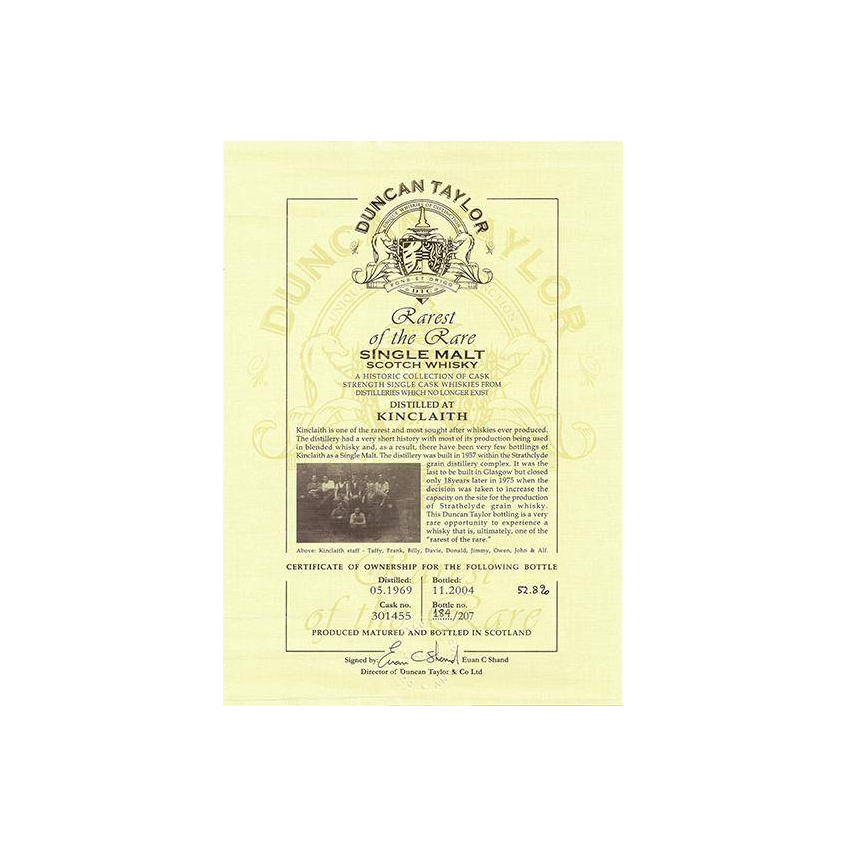 Kinclaith 1969 35 Years Single Malt Whisky 2