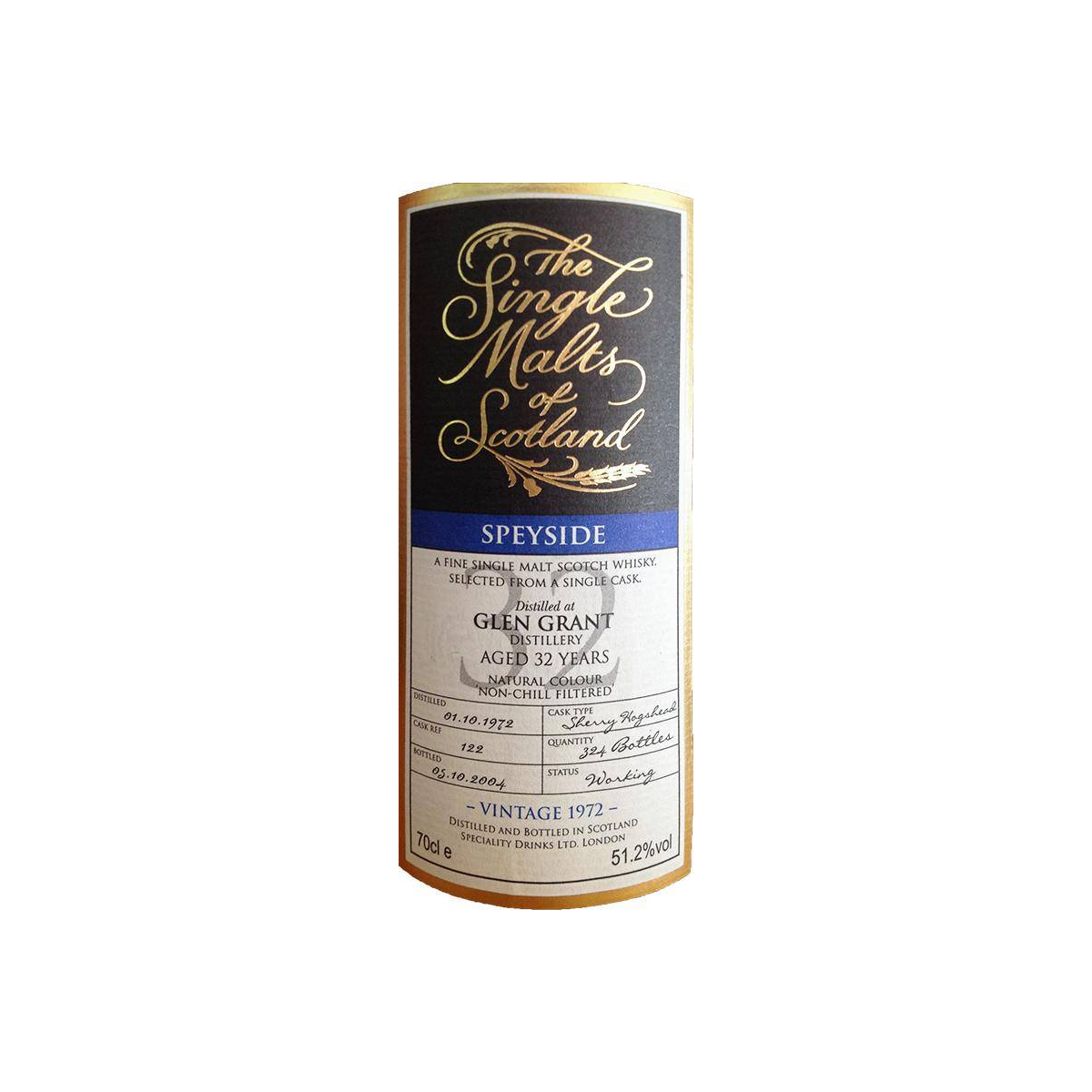 Glen Grant The Single Malts of Scotland 1972 32 Years Single Malt Whisky 2