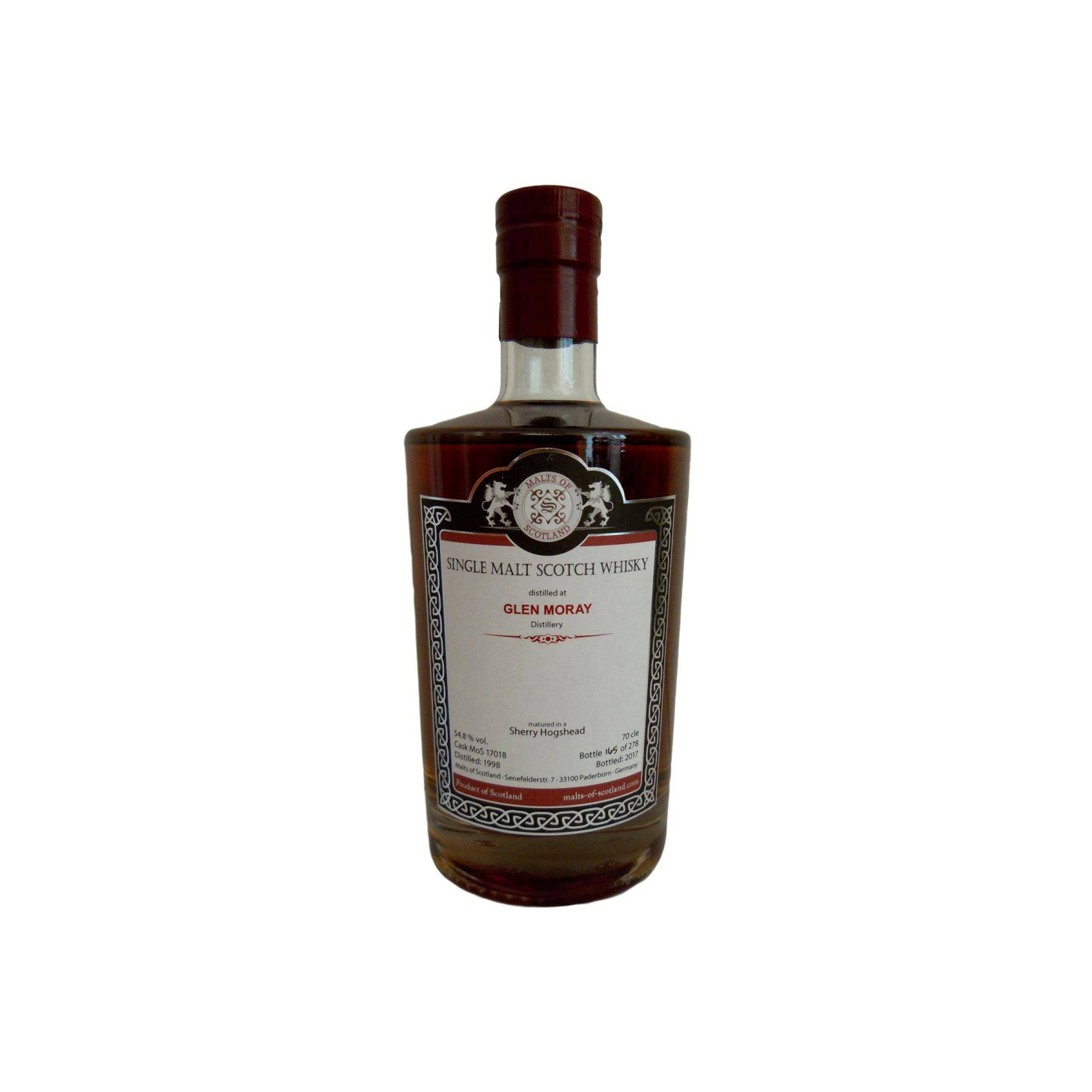 Glen Moray 1998 19 Years Single Malt Whisky