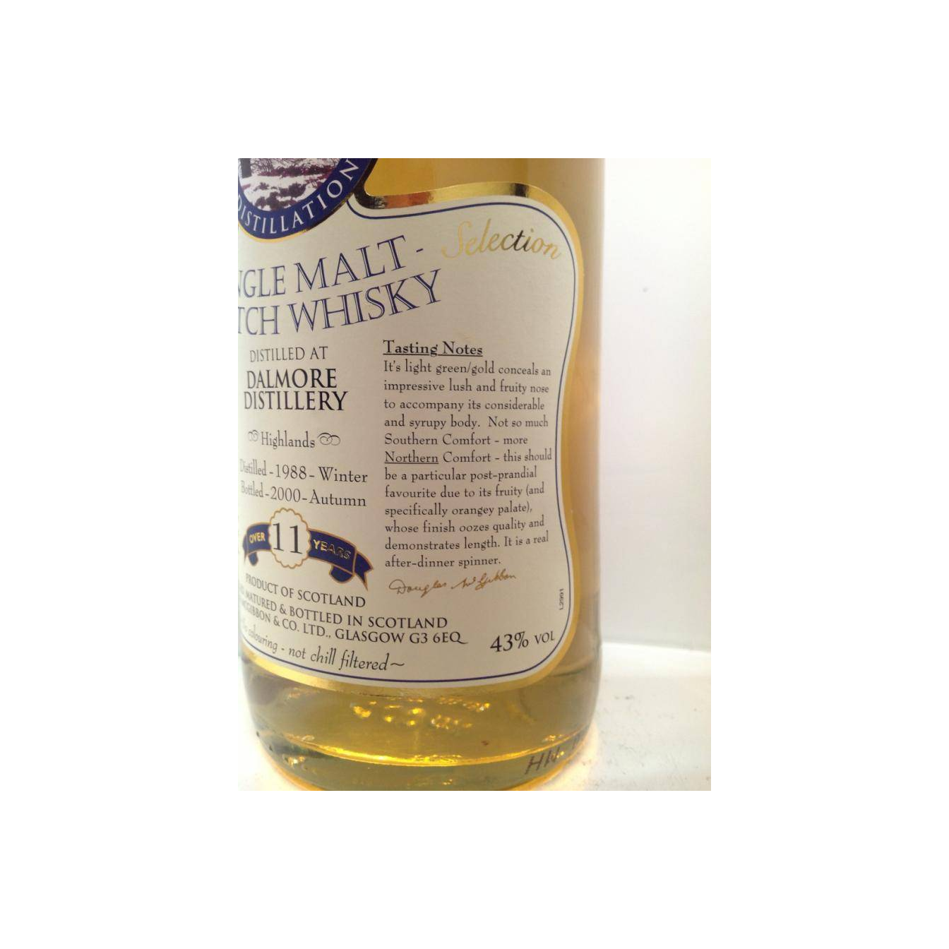 The Dalmore McGibbon's Provenance 1988 11 Years Single Malt Whisky 3