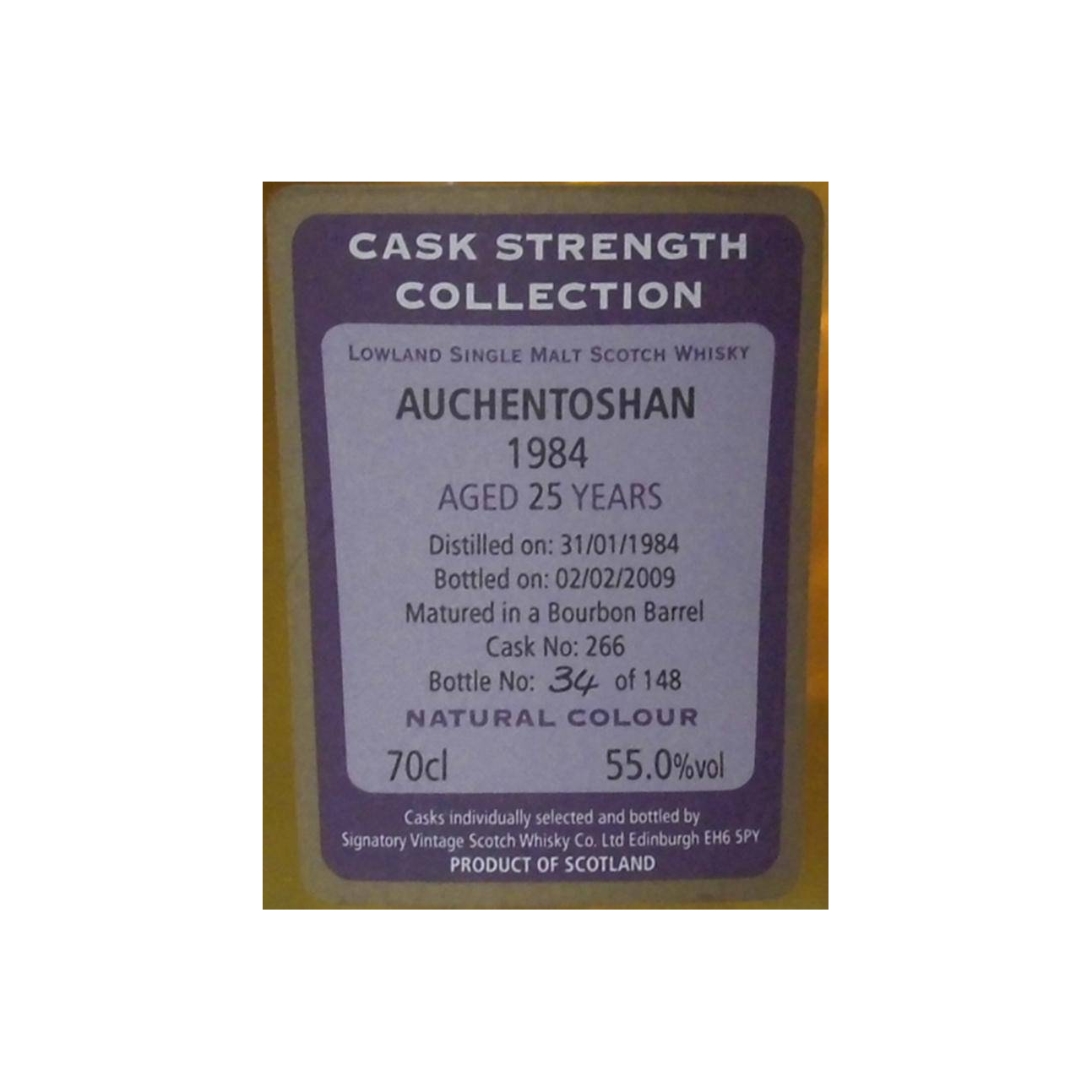 Auchentoshan Cask Strength Collection 1984 25 Years Single Malt Whisky 2