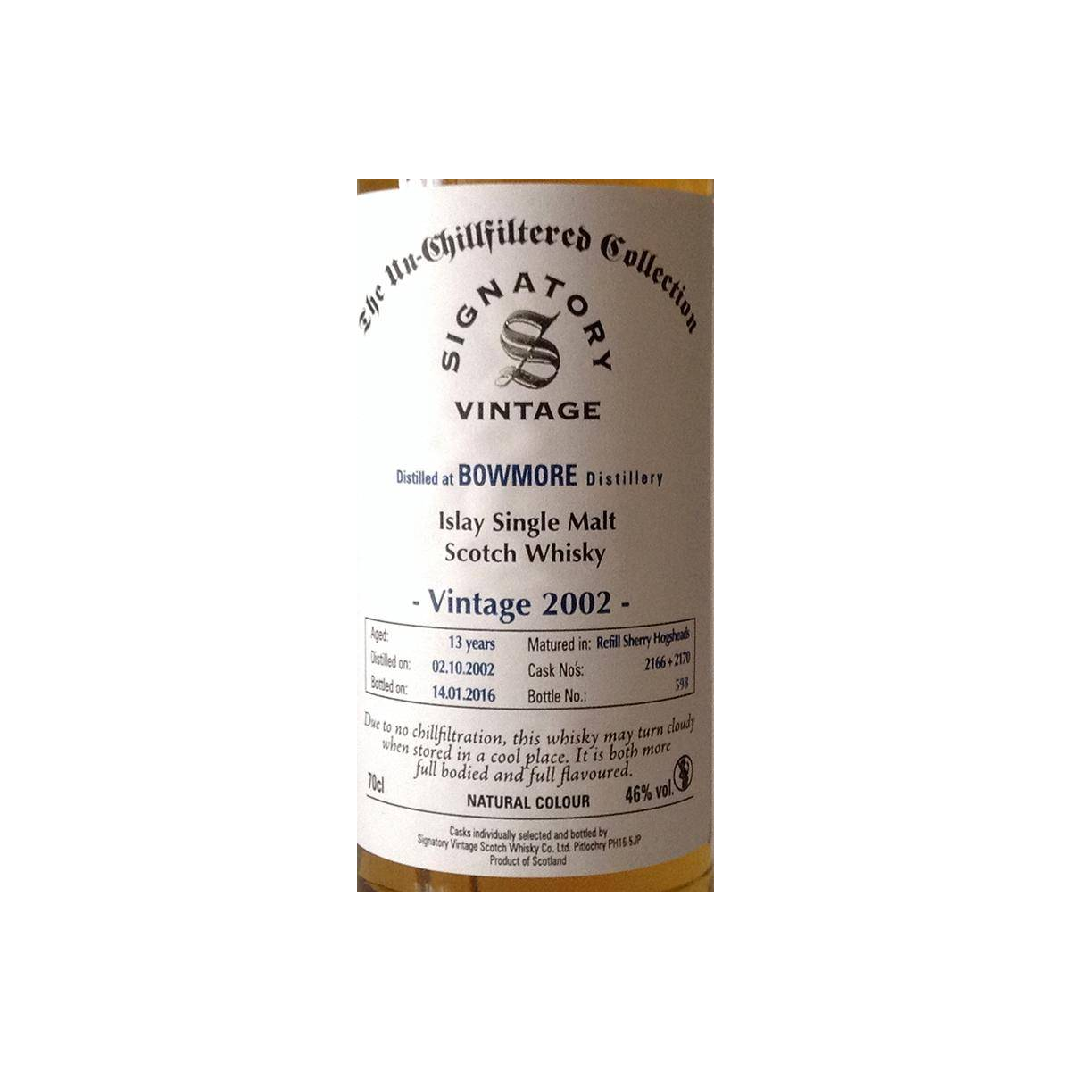 Bowmore The Un-Chillfiltered Collection 2002 13 Years Single Malt Whisky 3