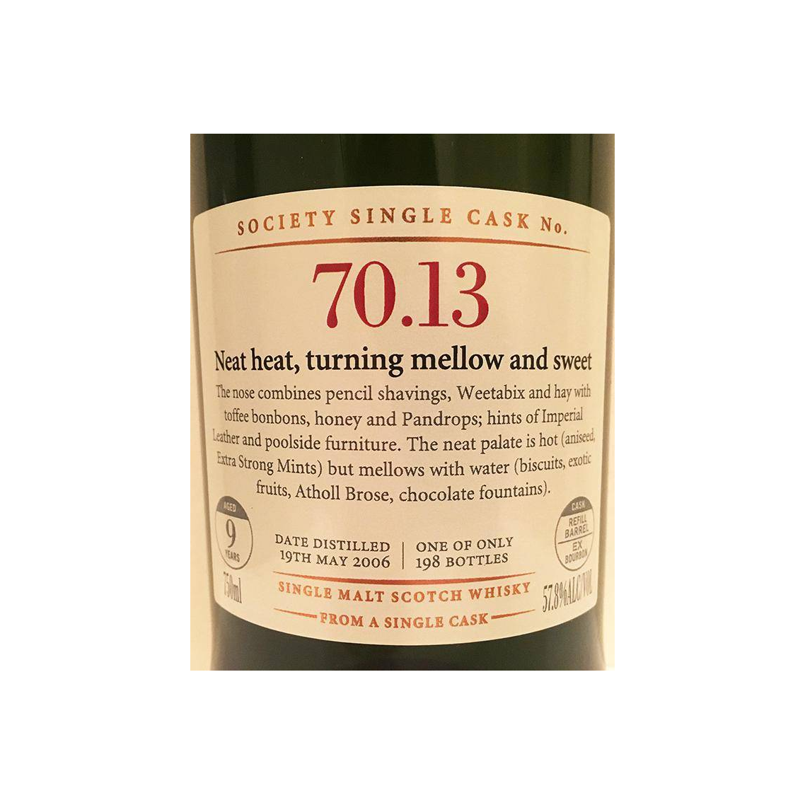 The Scotch Malt Whisky Society 2006 9 Years Single Malt Whisky 2