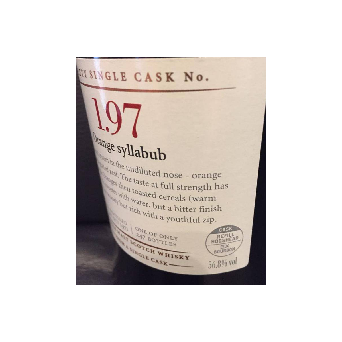 The Scotch Malt Whisky Society 1971 30 Years Single Malt Whisky 3