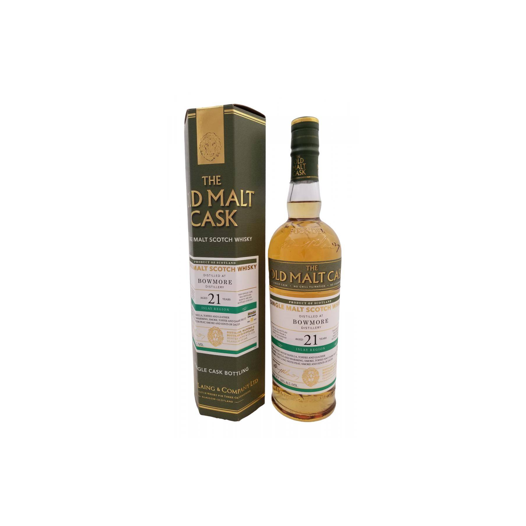 Bowmore Old Malt Cask 1996 21 Years Single Malt Whisky 3