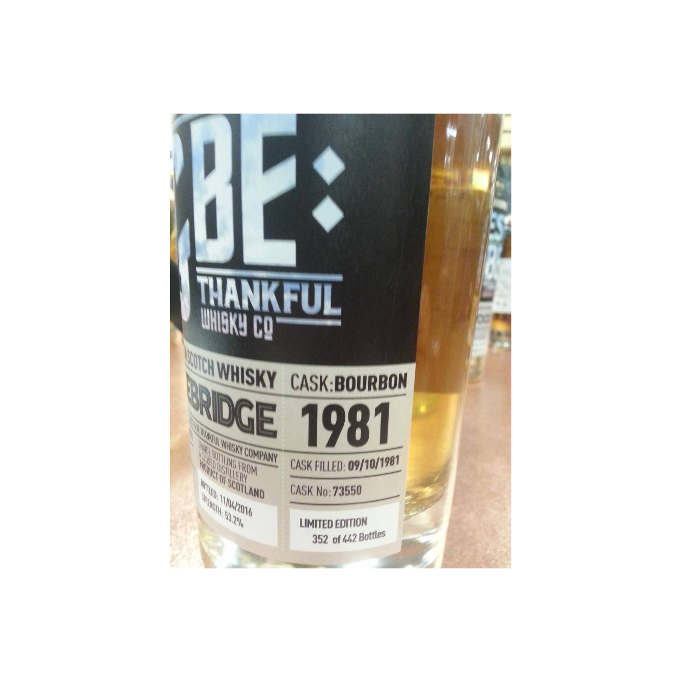 Carsebridge Limited Edition 1981 34 Years Single Grain Whisky 3
