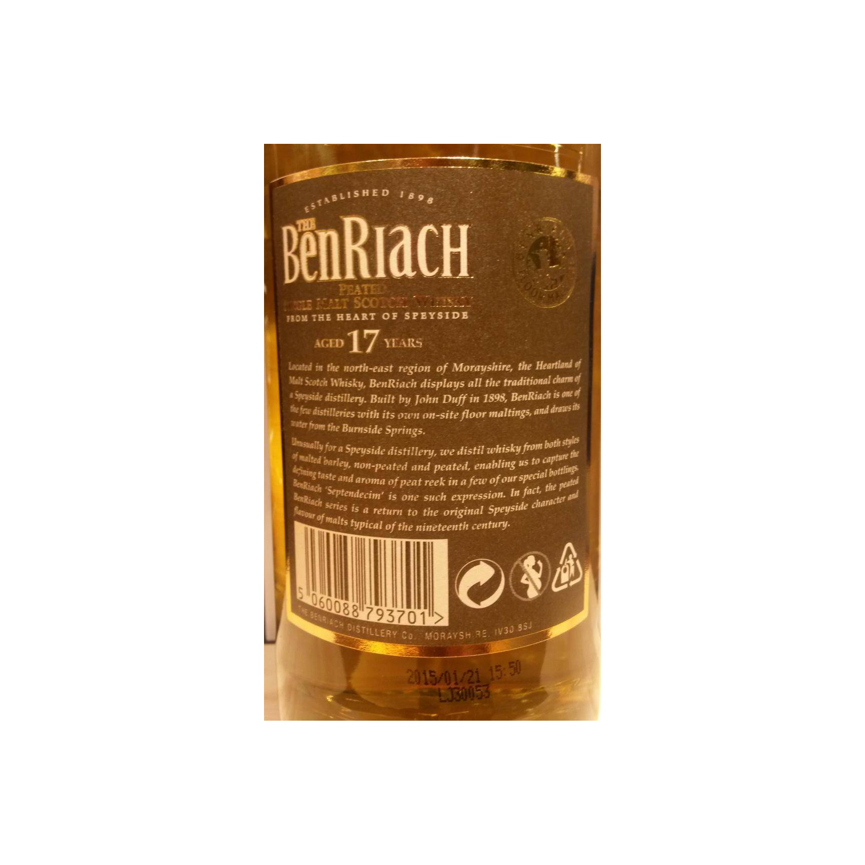 BenRiach 17 Years Single Malt Whisky 2