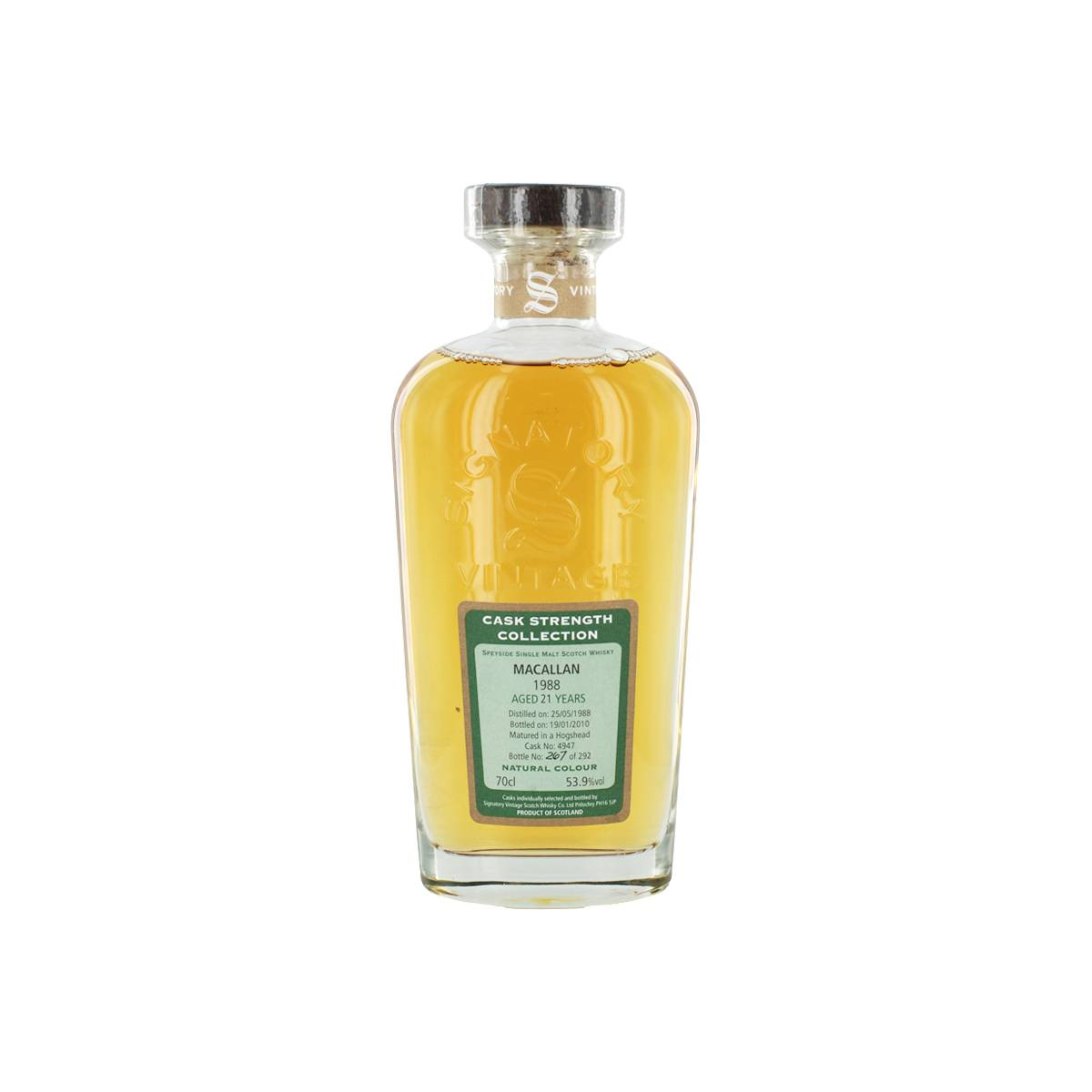 The Macallan Cask Strength Collection 1988 21 Years Single Malt Whisky