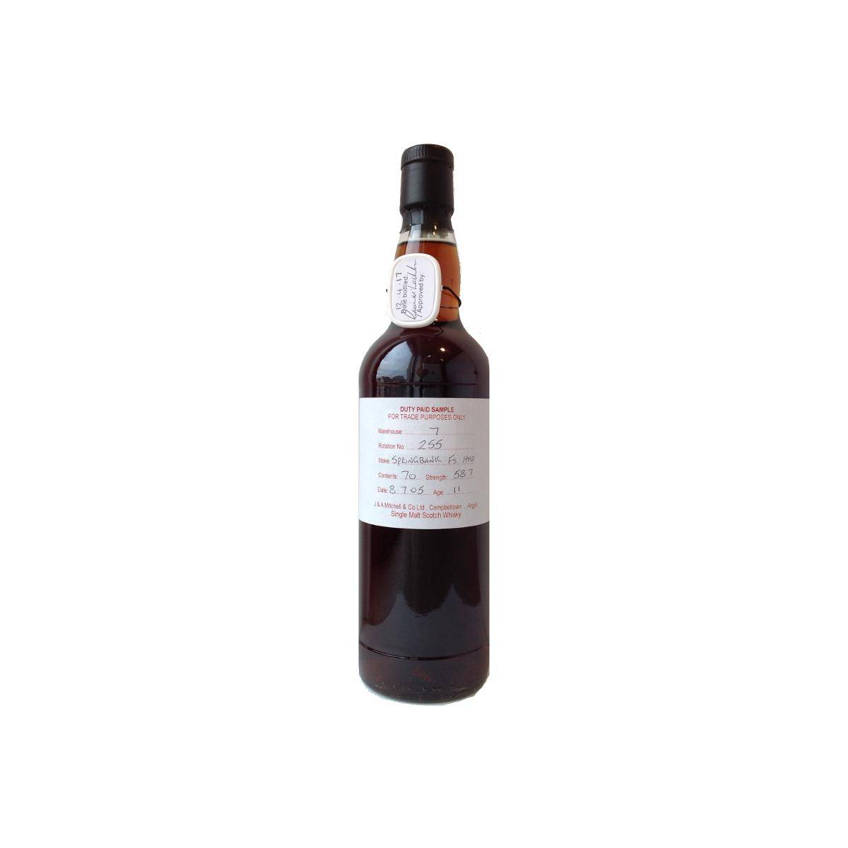 Springbank Duty Paid Sample - For Trade Purposes Only 2005 11 Years Single Malt Whisky