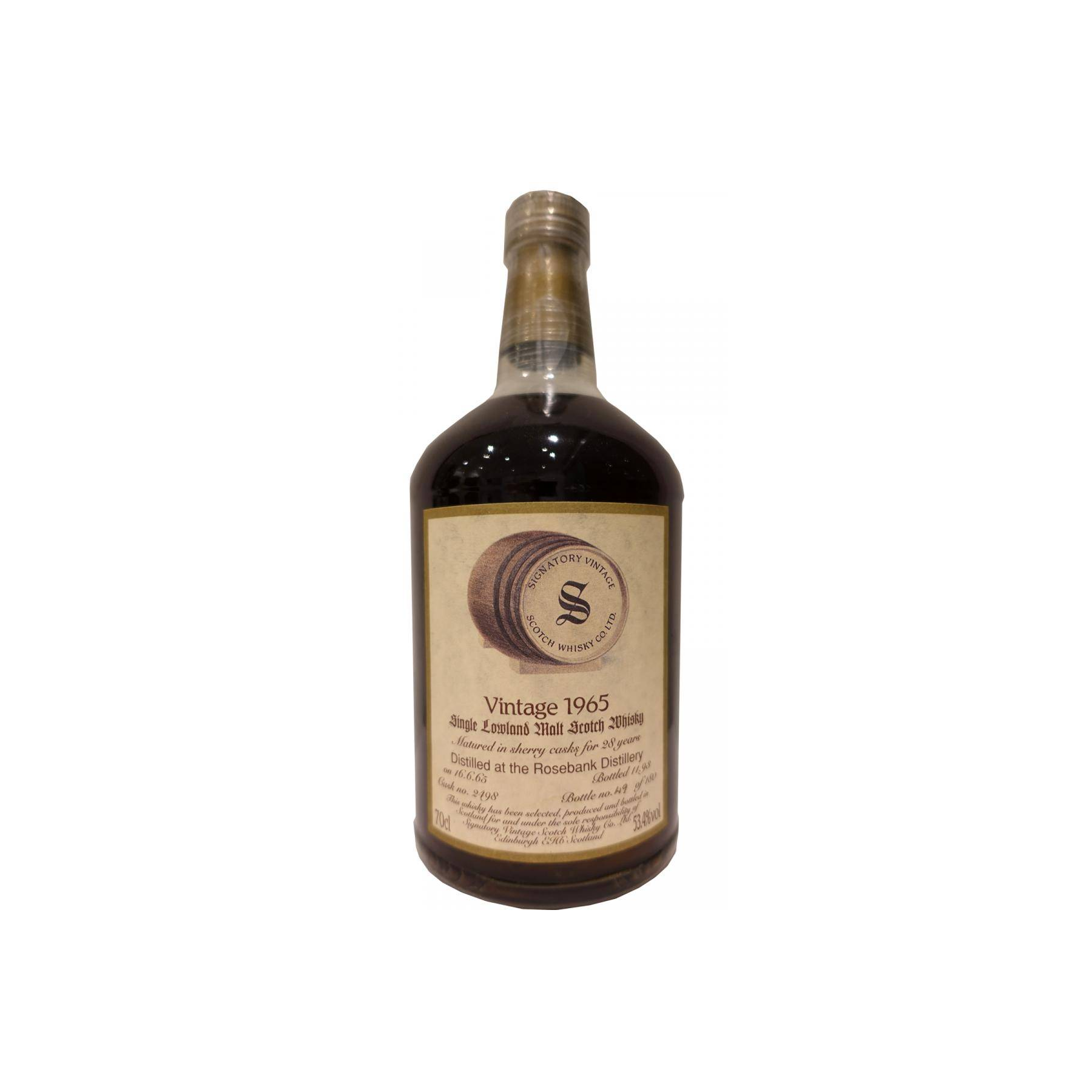 Rosebank Vintage Collection - Dumpy 1965 28 Years Single Malt Whisky