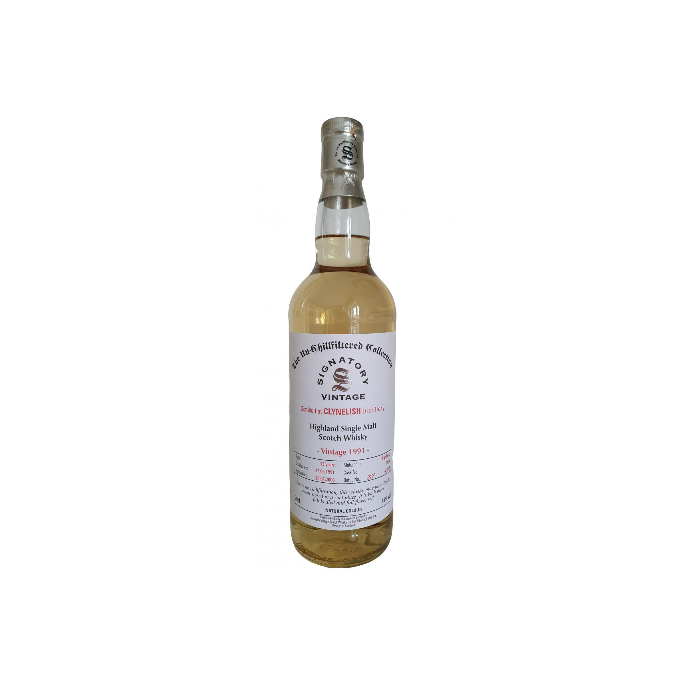 Clynelish The Un-Chillfiltered Collection 1991 15 Years Single Malt Whisky