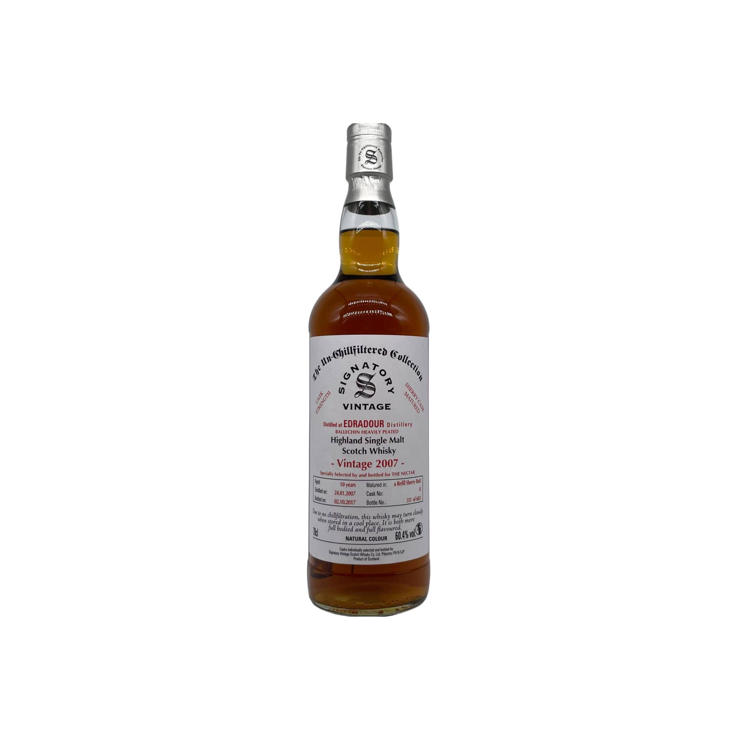 Edradour The Un-Chillfiltered Collection 2007 10 Years Single Malt Whisky