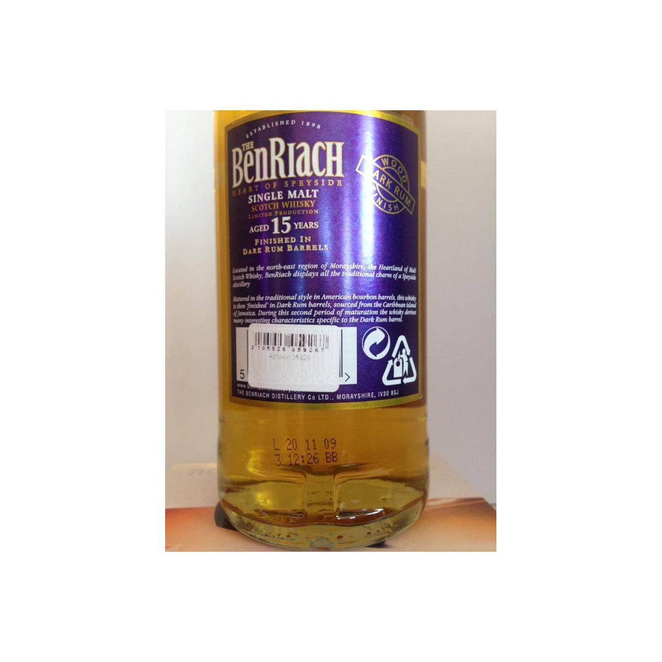 BenRiach 15 Years Single Malt Whisky