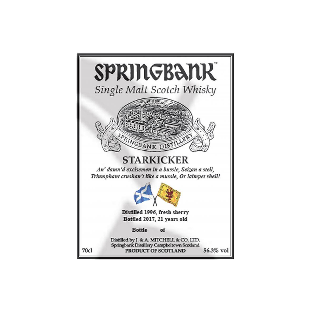 Springbank 1996 21 Years Single Malt Whisky 2