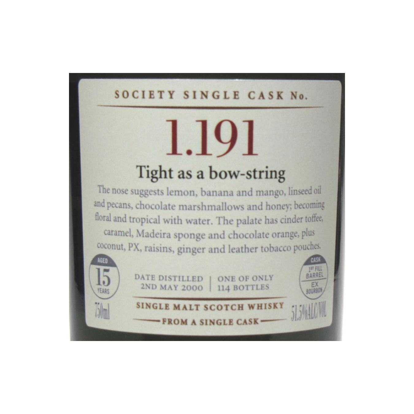 The Scotch Malt Whisky Society 2000 15 Years Single Malt Whisky 2