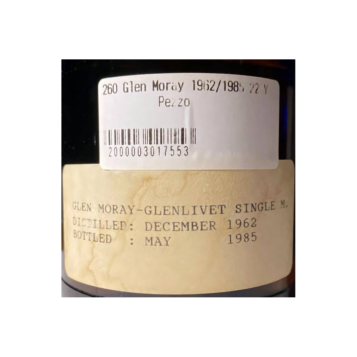 Glen Moray 1962 22 Years Single Malt Whisky 3