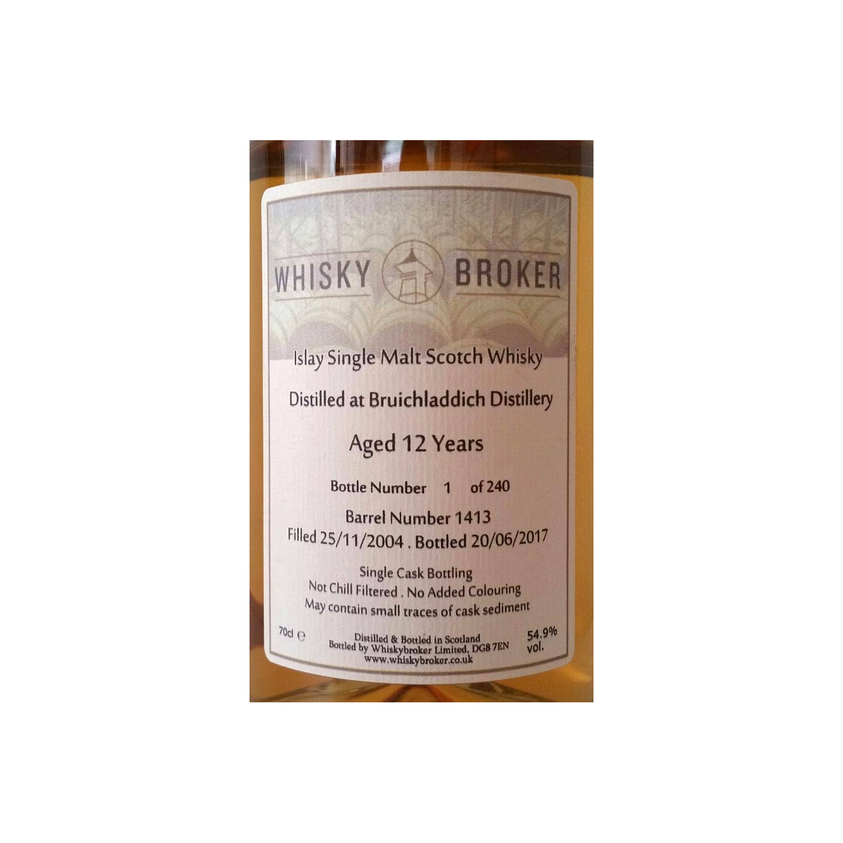 Bruichladdich 2004 12 Years Single Malt Whisky 3