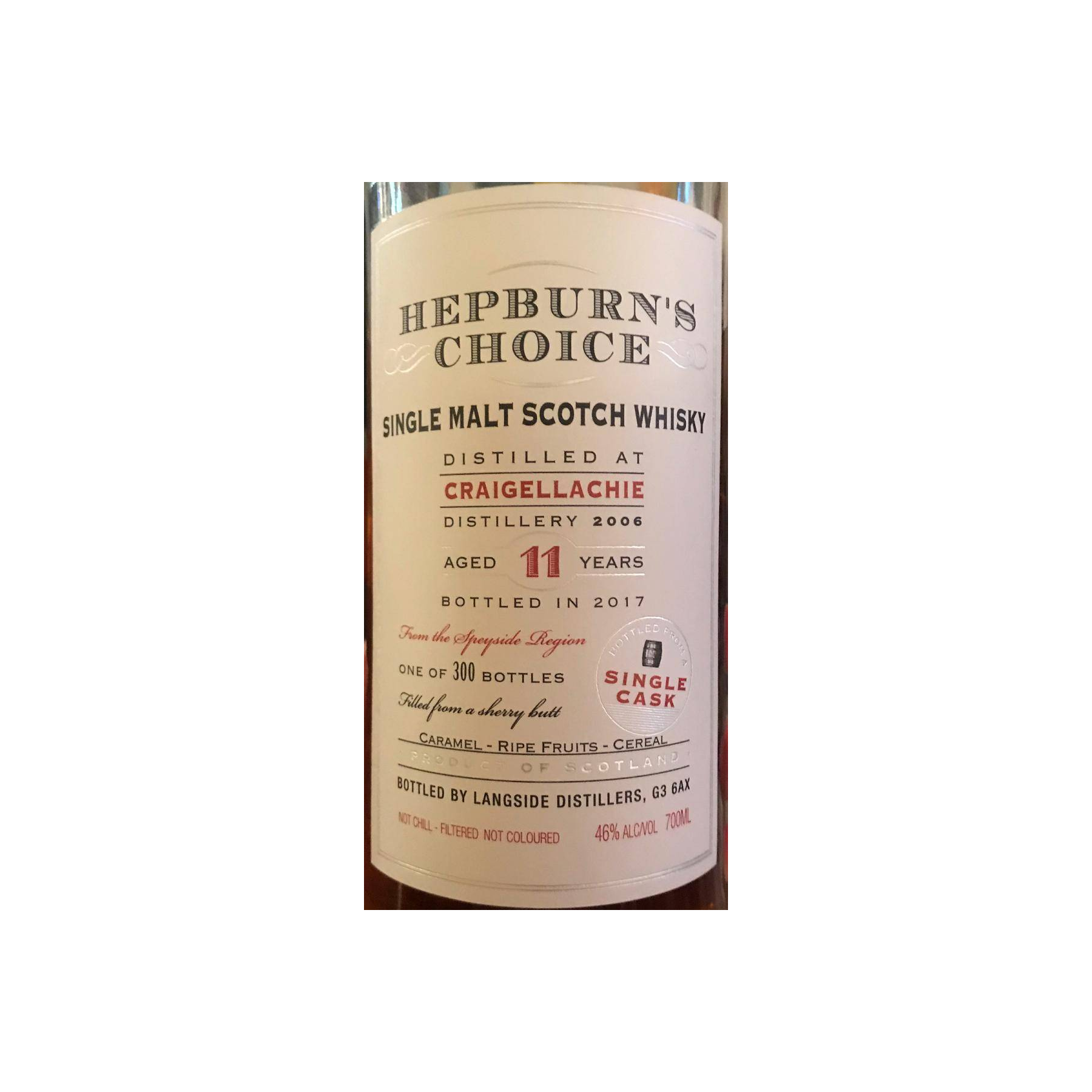 Craigellachie 2006 11 Years Single Malt Whisky