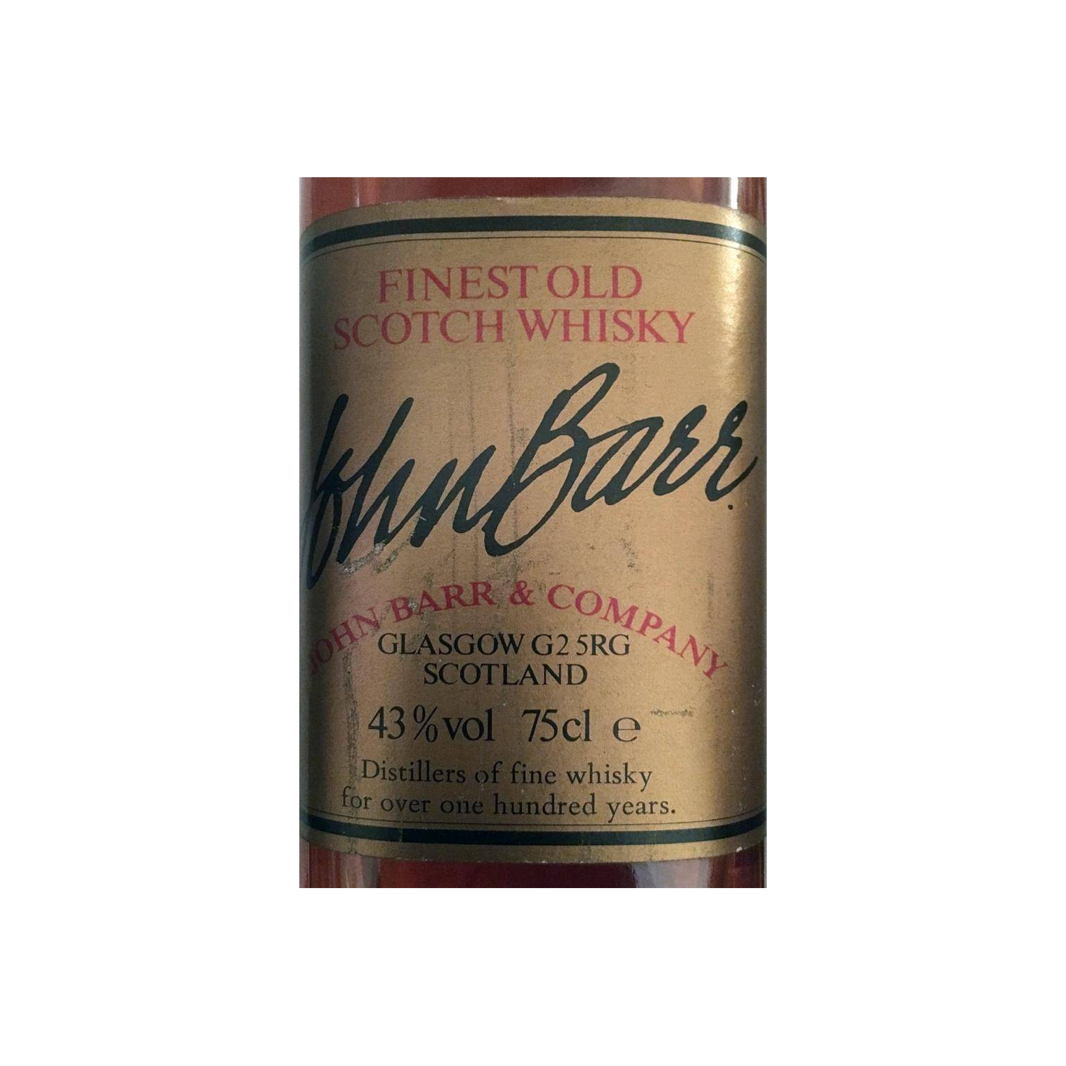 John Barr Finest Old Scotch Whisky 2