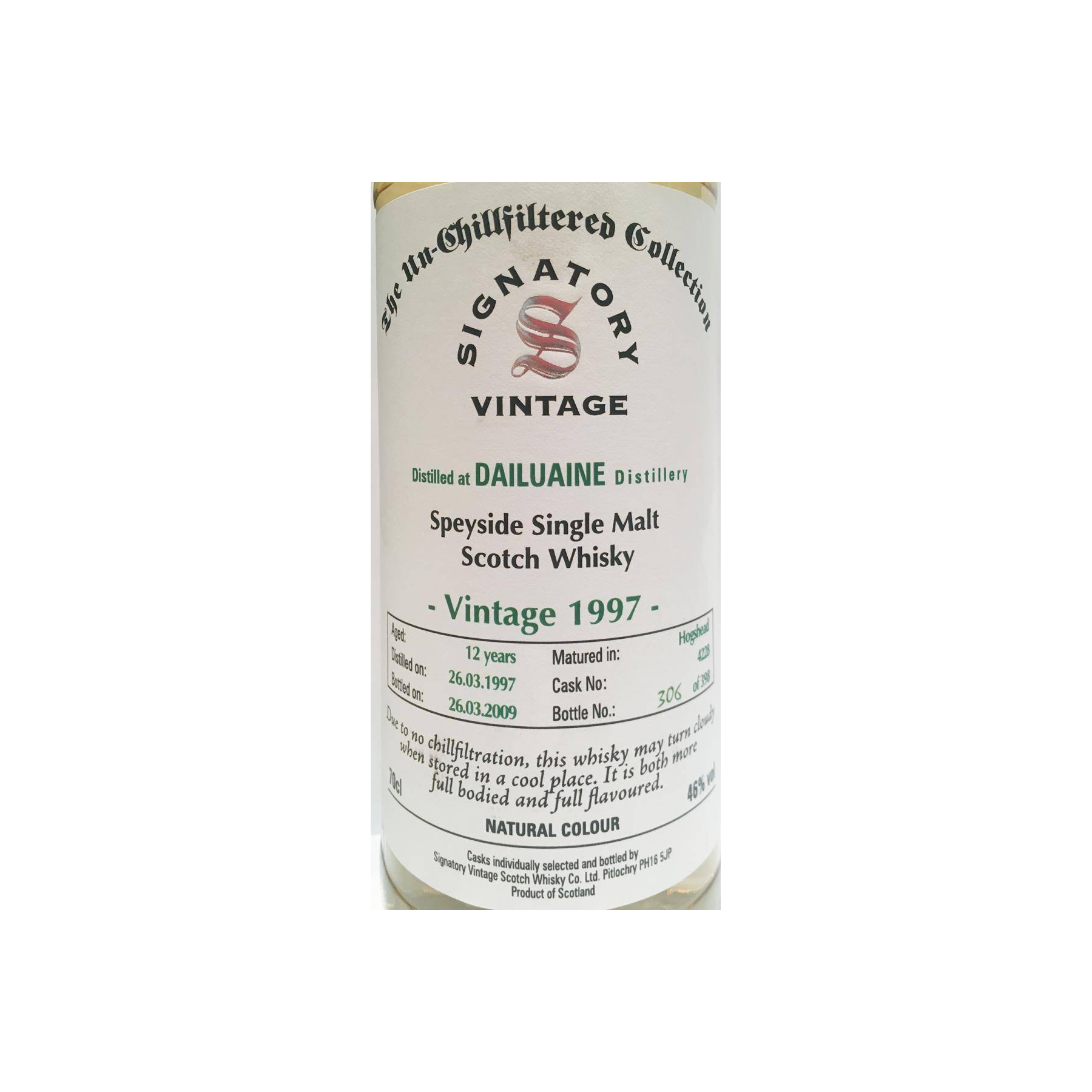 Dailuaine The Un-Chillfiltered Collection 1997 12 Years Single Malt Whisky 2