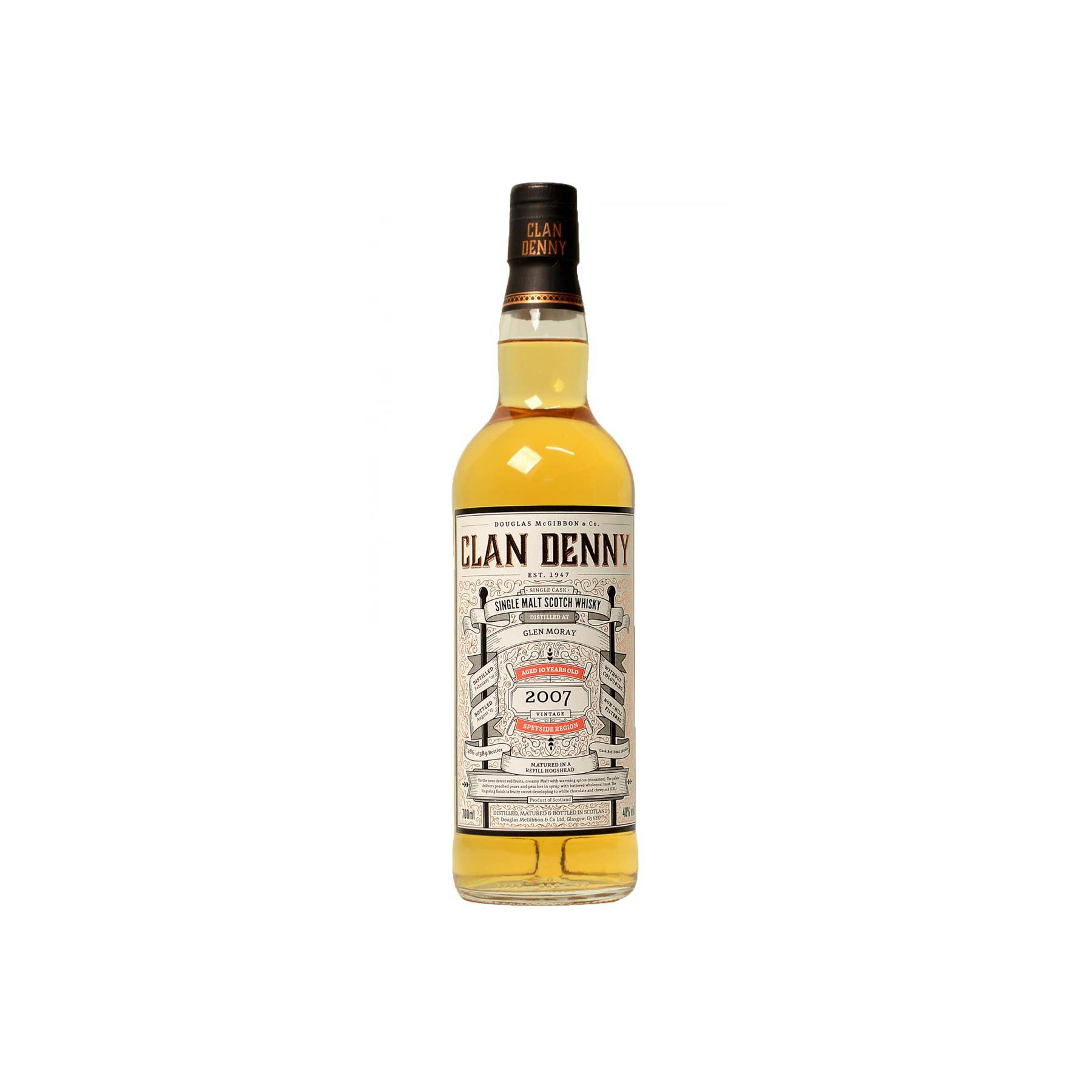 Glen Moray 2007 10 Years Single Malt Whisky