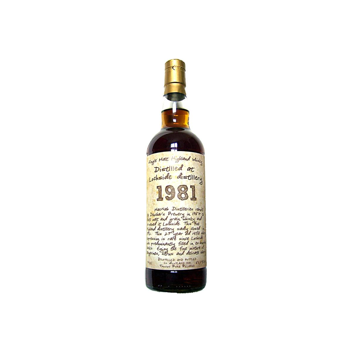 Lochside 1981 29 Years Single Malt Whisky